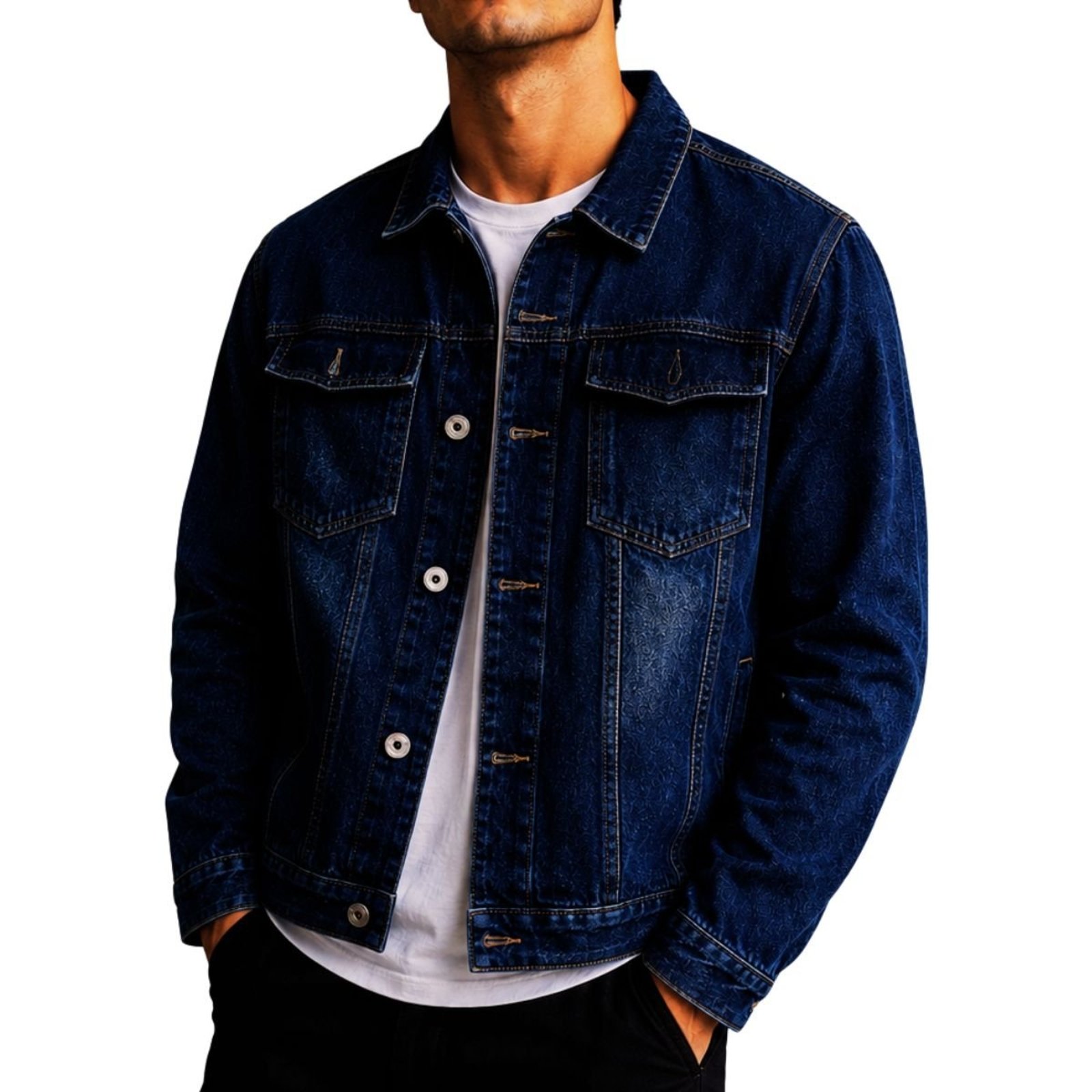Jaqueta Masculina Jeans Light Escura
