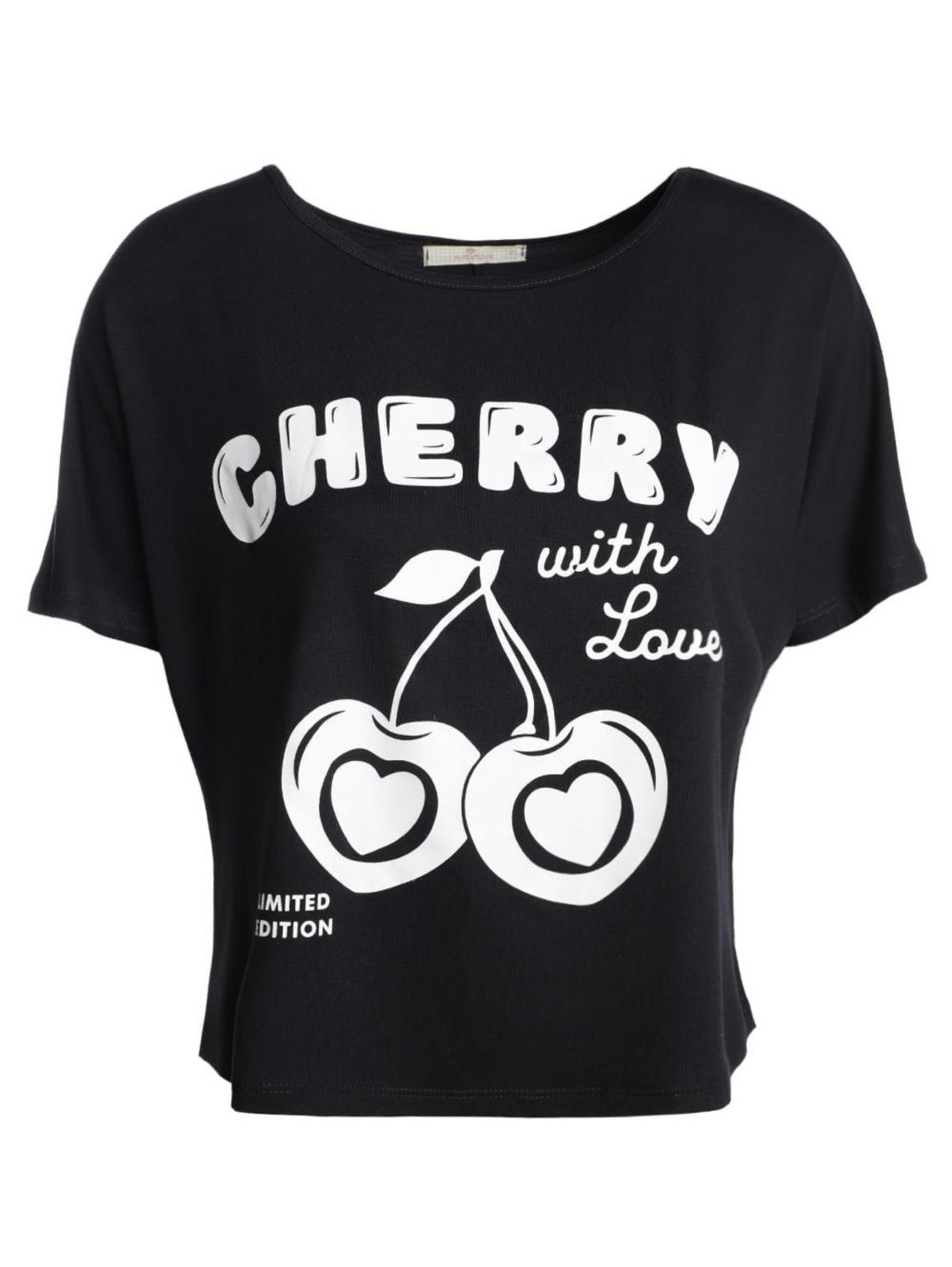Vista 2 Blusa Manga Morcego Cherry Autentique Feminina preto Autentique preto