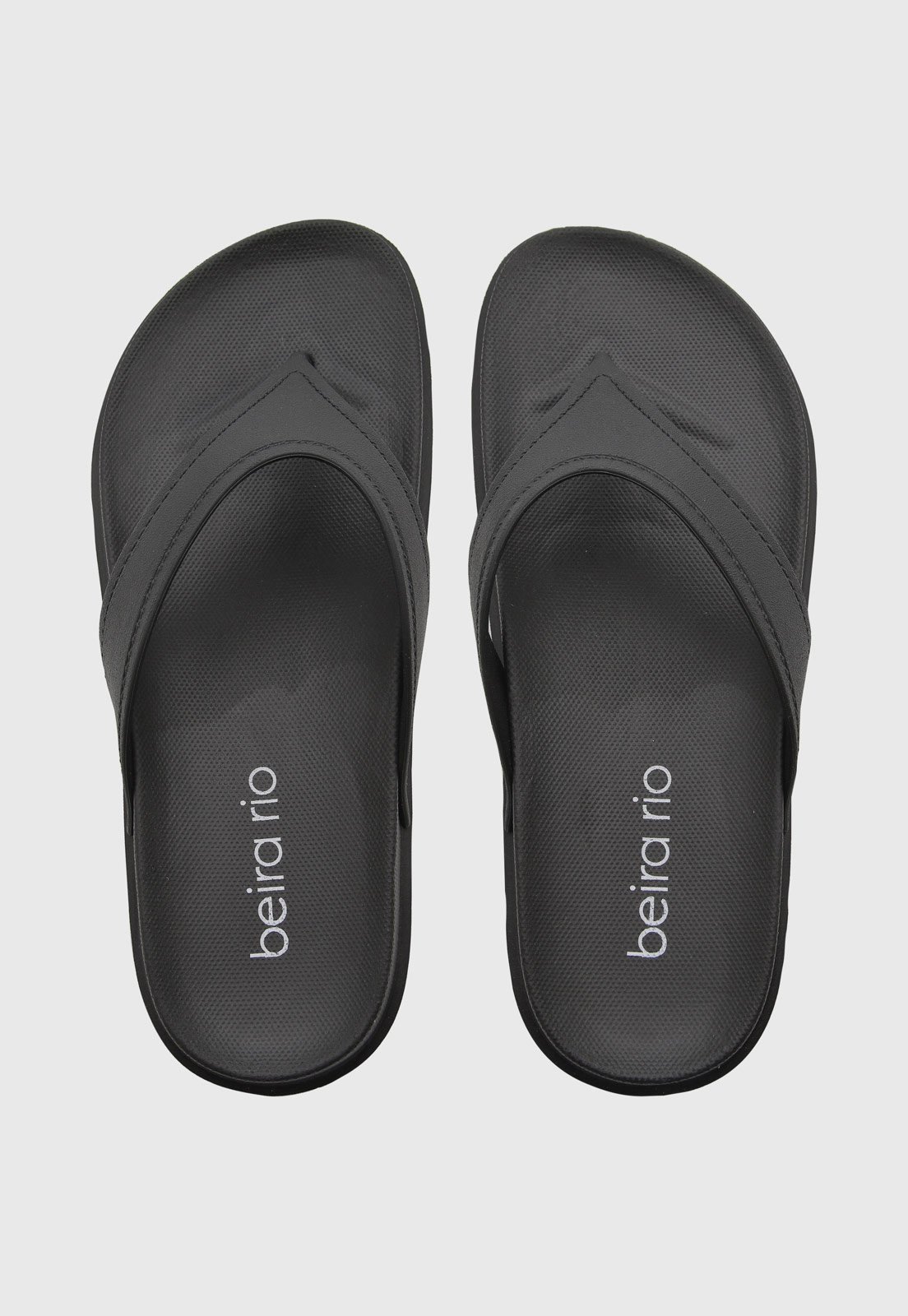 Chinelo Feminino Beira Rio Tira Dedo Preto