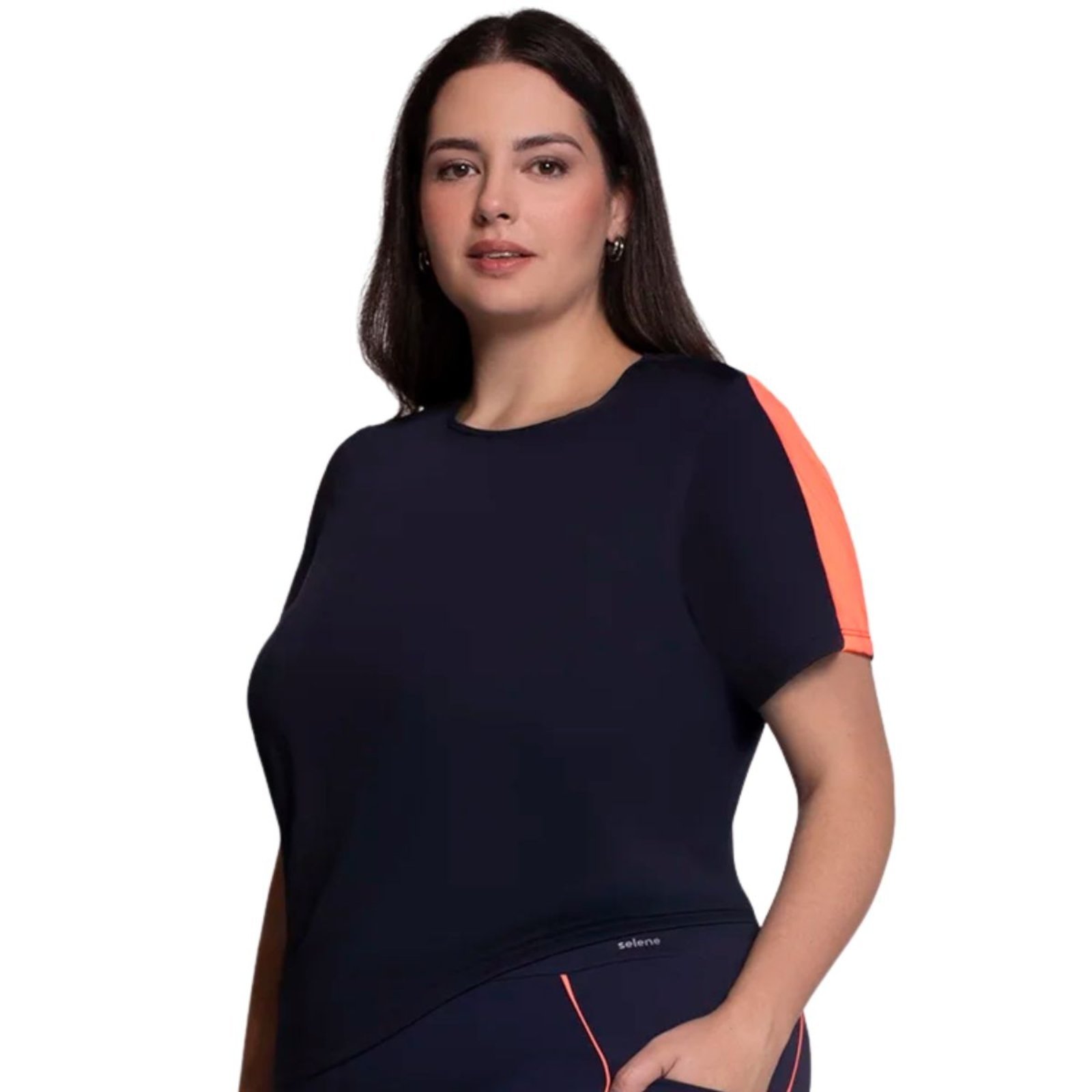 Camiseta Feminina Fitness Plus Size Selene