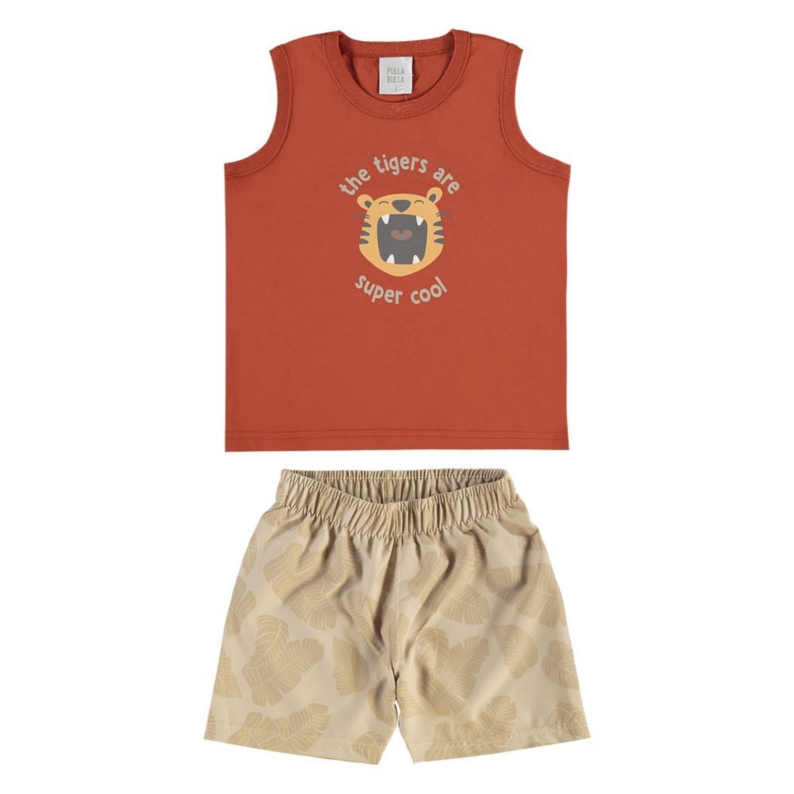 Infantil - Conjunto Vermelho Primeiros Passos Pulla Bulla Menino - 53765-1137
