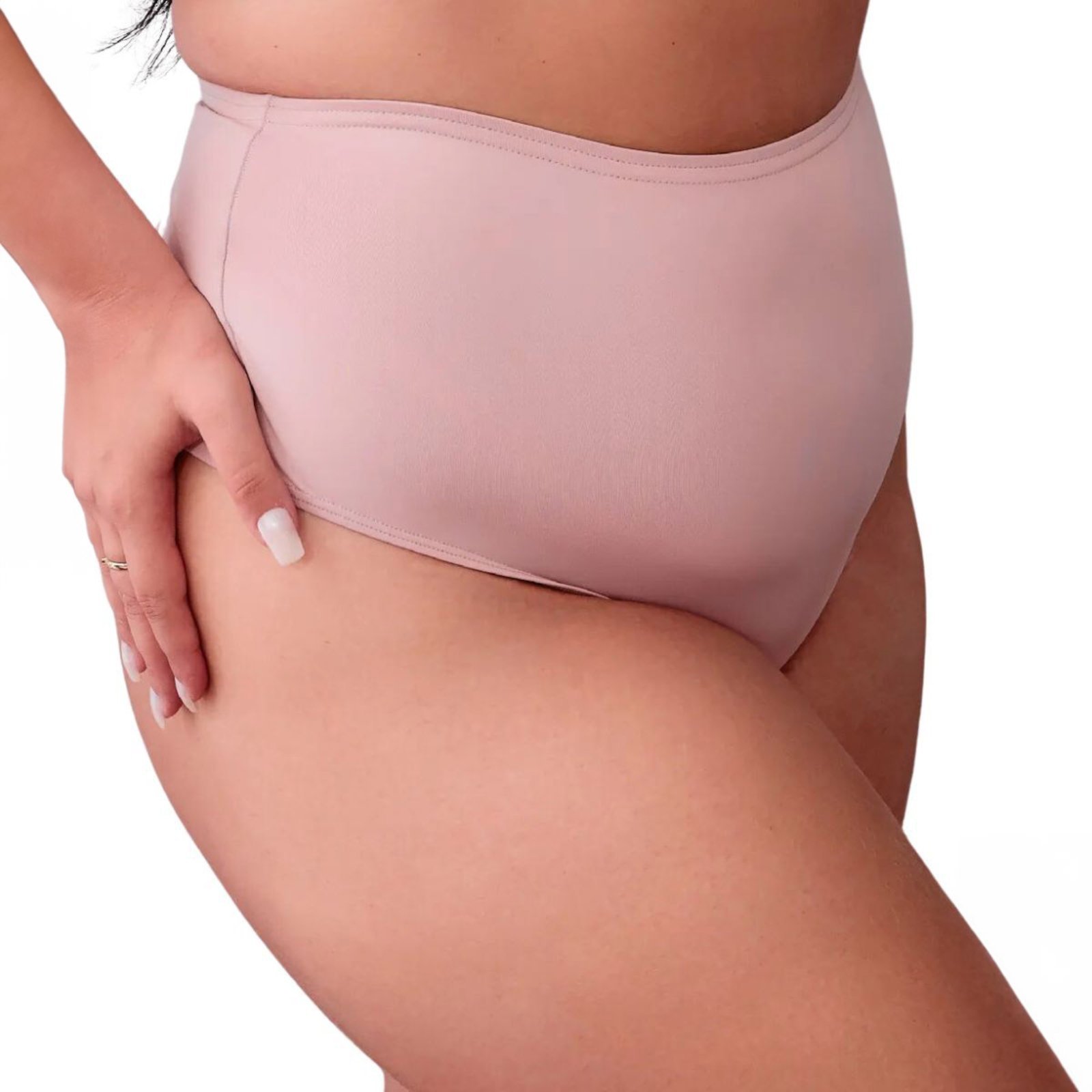 Calcinha Plus Size Fio Duplo Lateral Larga Santa Passion .