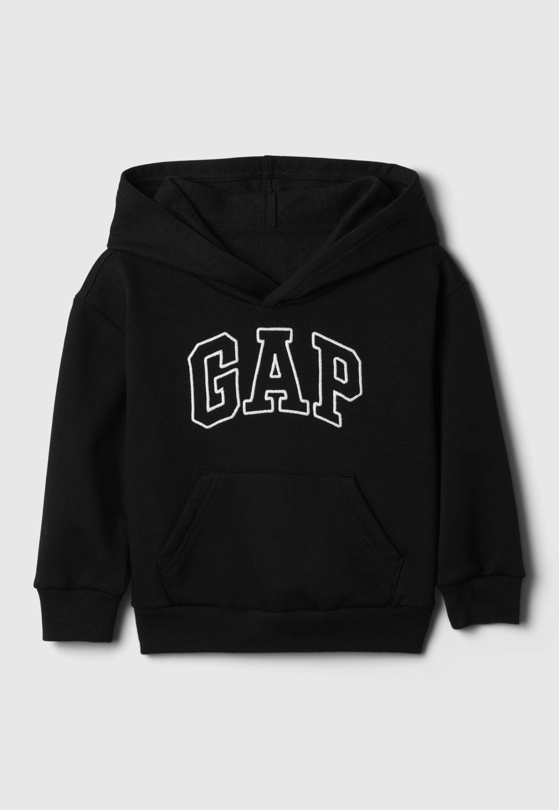 Blusa de Moletom GAP Capuz Logo Preta