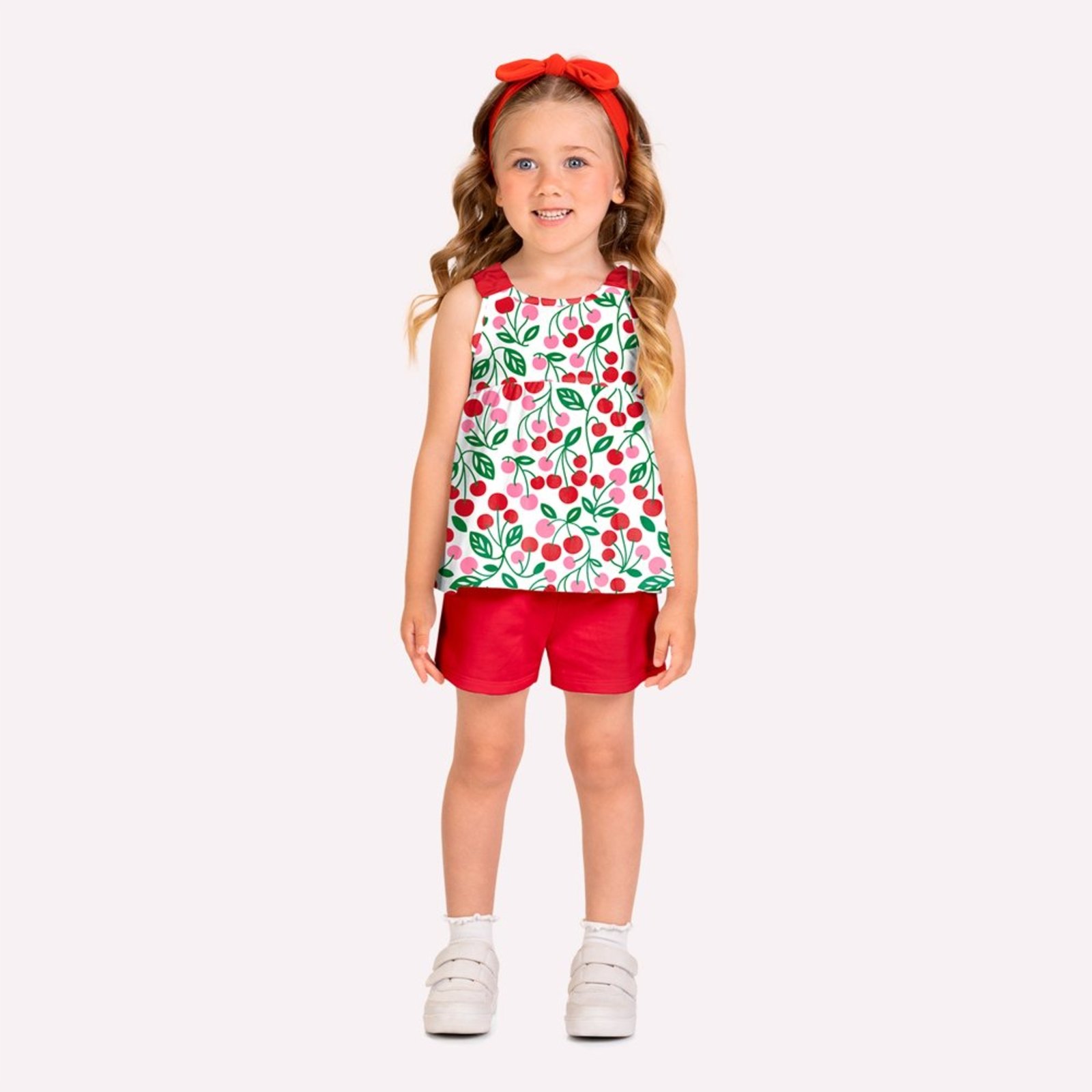 Infantil - Conjunto Menina Cerejas Kyly