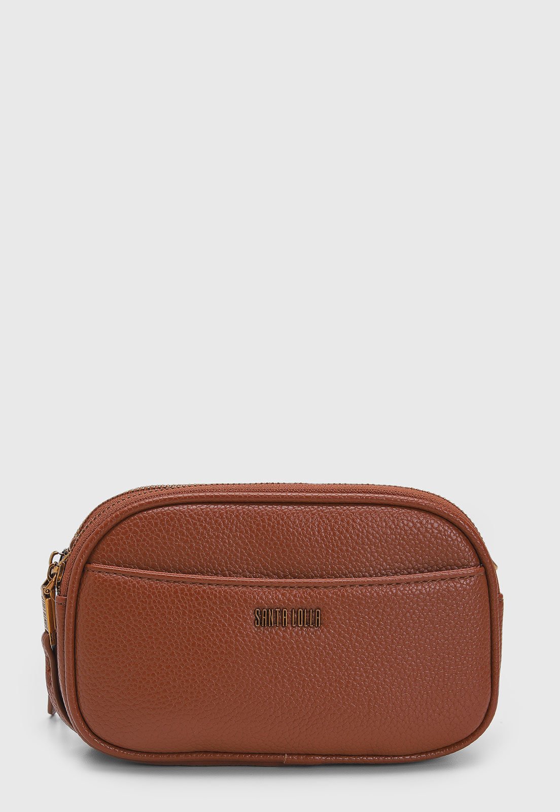 Bolsa Transversal Santa Lolla Alça Corrente Caramelo
