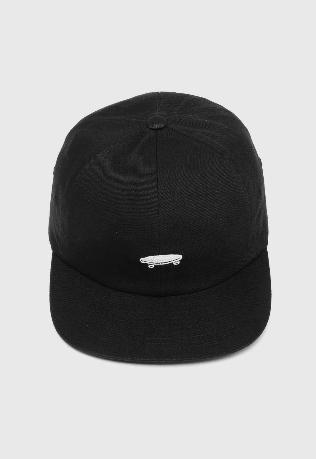 Boné Aberto Snapback Vans Salton II Aba Reta Preto