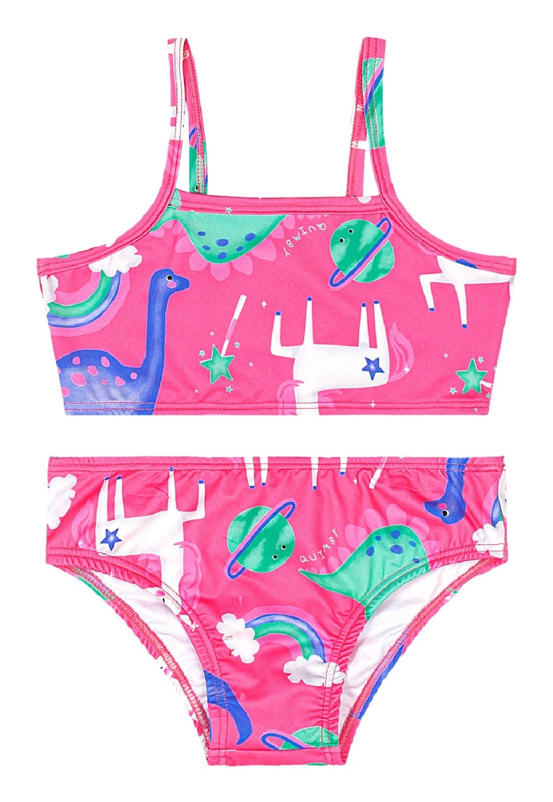 Vista 2 Biquíni em Malha UV DRY Quimby pink Quimby pink