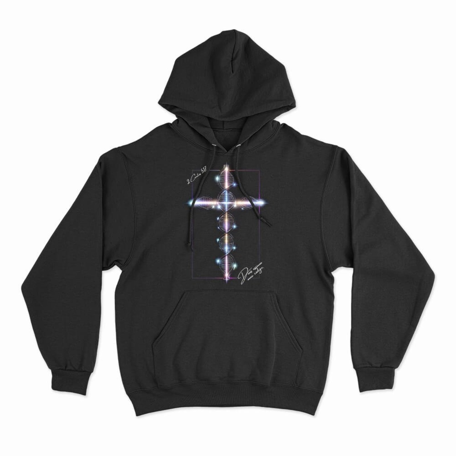 Moletom Com Capuz Nova Criatura - Preto - Casual - Studio Geek