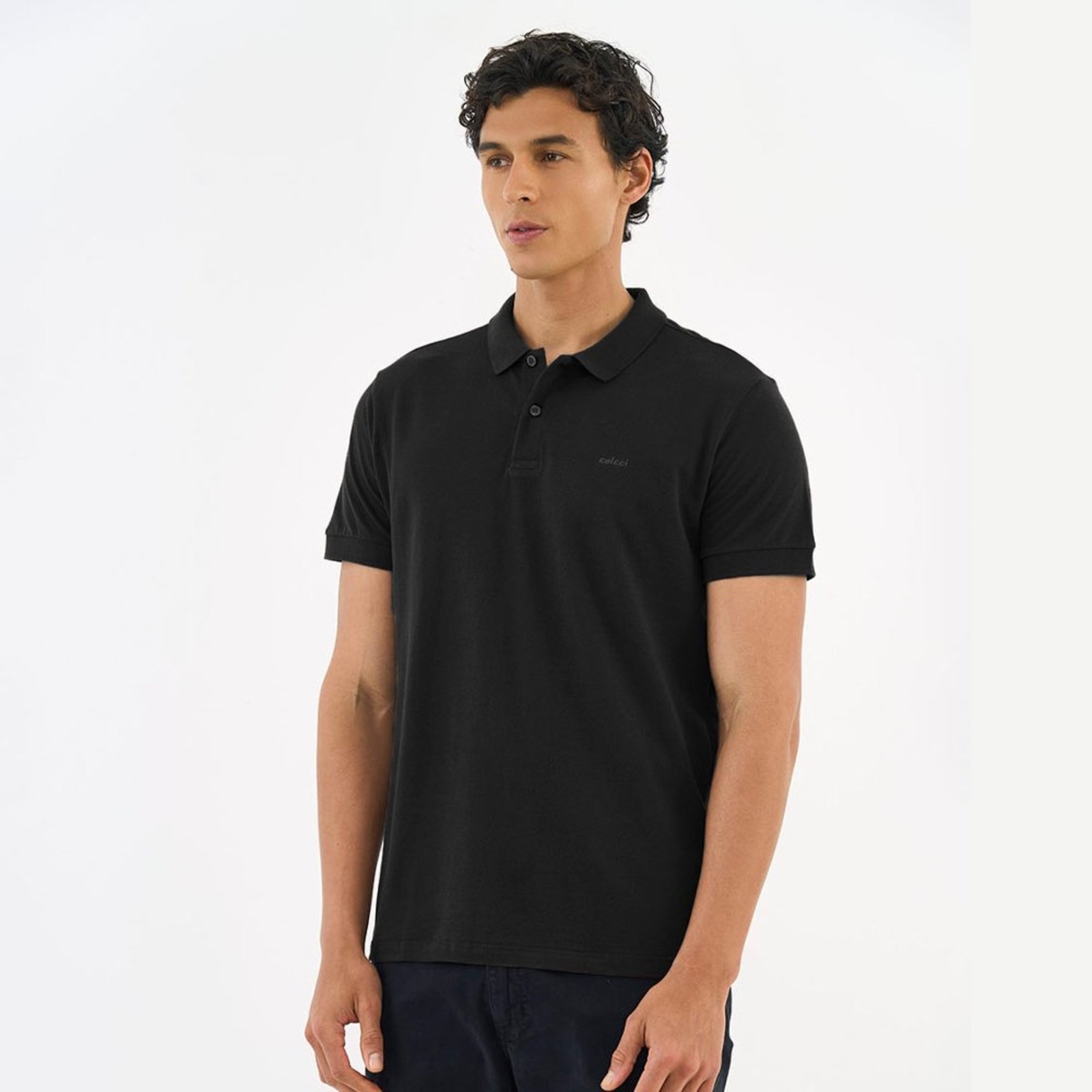 Camisa Polo Colcci Classic Basic In26 Preto Masculino