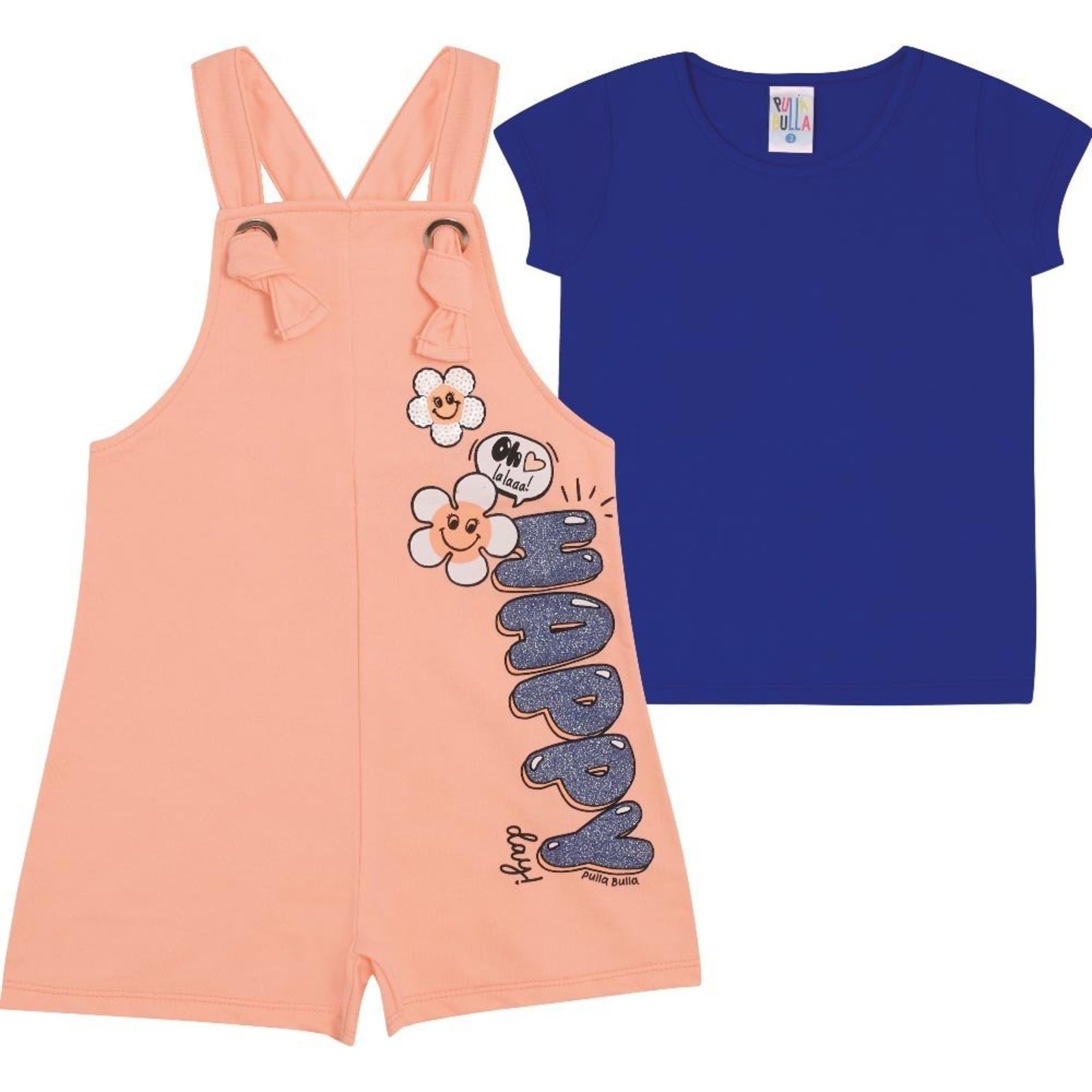 Infantil - Conjunto Primeiros Passos Menina- Laranja Lumi- 47721-1186