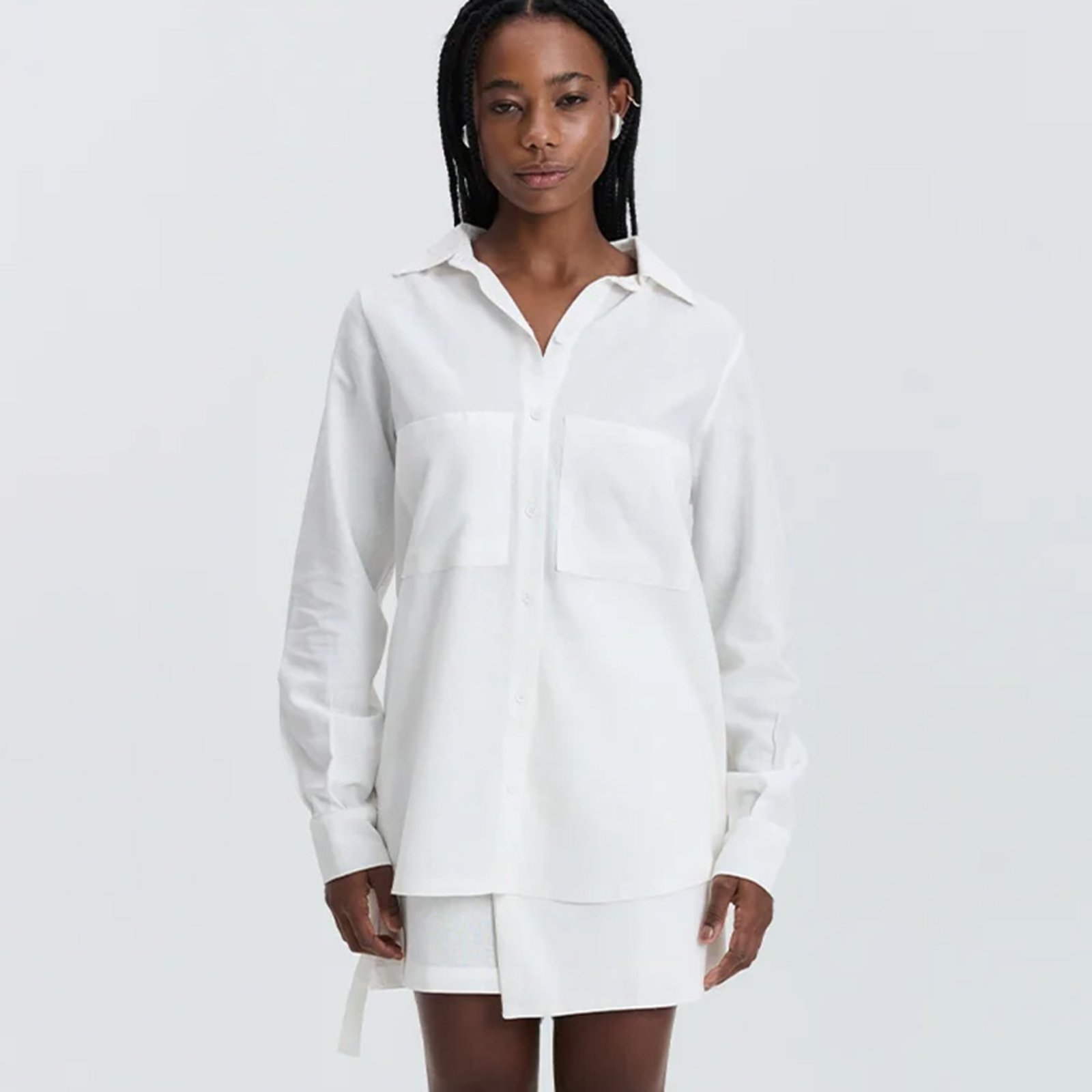 Camisa Feminina Linho Coca-Cola Jeans Off White