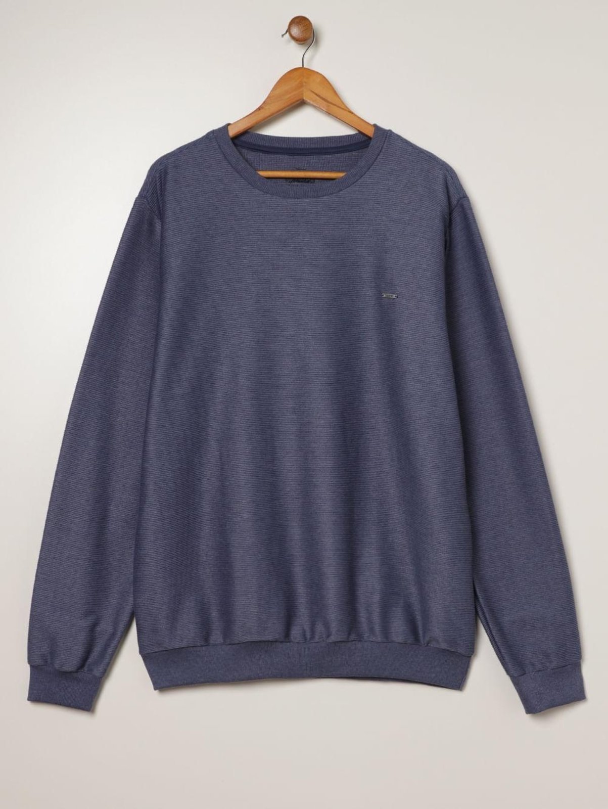 Blusão Texturizado Plus Size Masculino AZUL