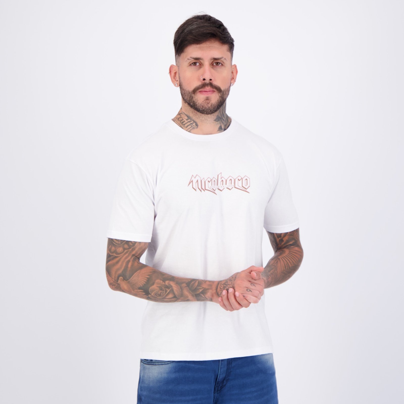 Vista 3 Camiseta Nicoboco Alsk Branca branco Nicoboco branco