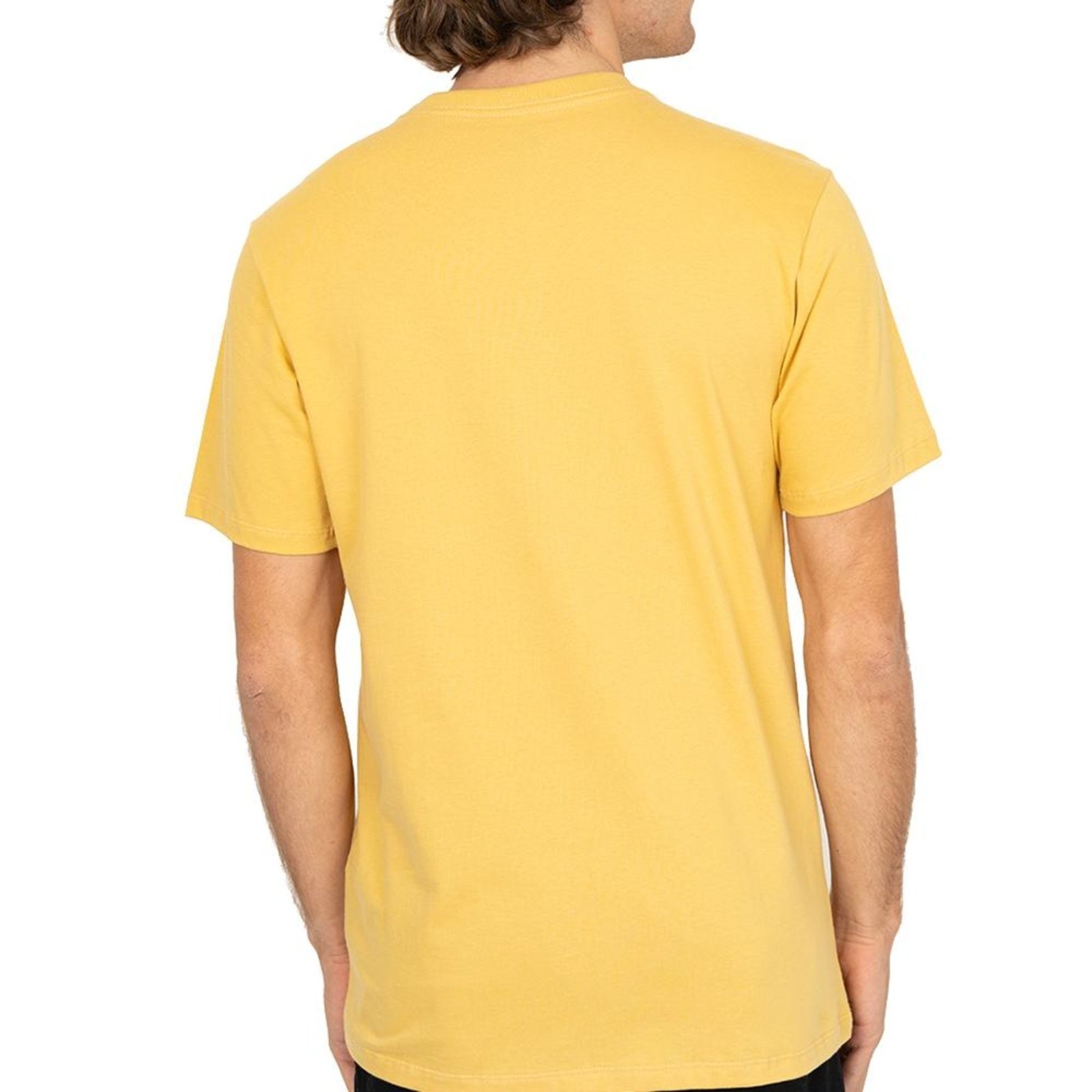 Camiseta Quiksilver Comp Logo SM26 Masculina Mostarda