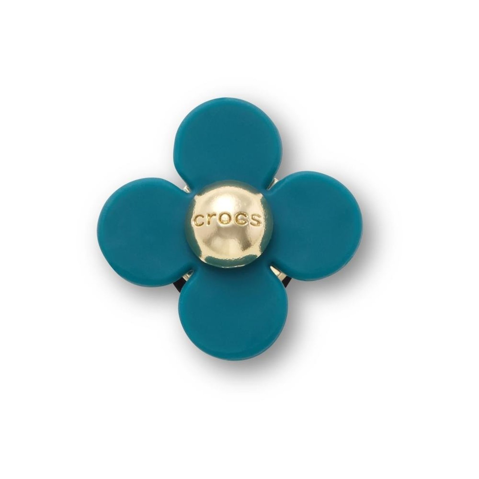 Infantil - Jibbitz™ Flor Giratória Azul Retrô Único Branco