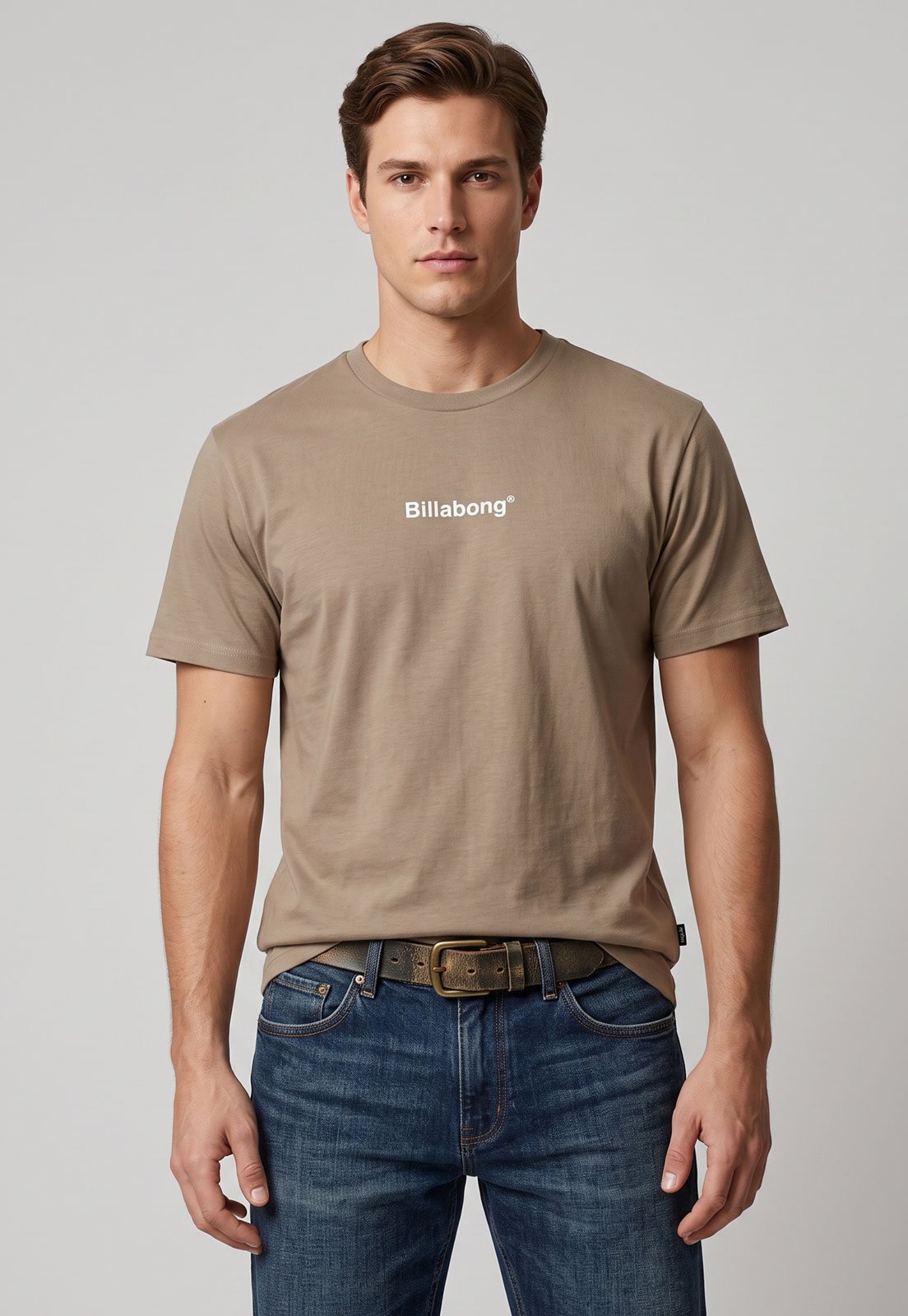 Camiseta Masculina Billabong Smitty Bege