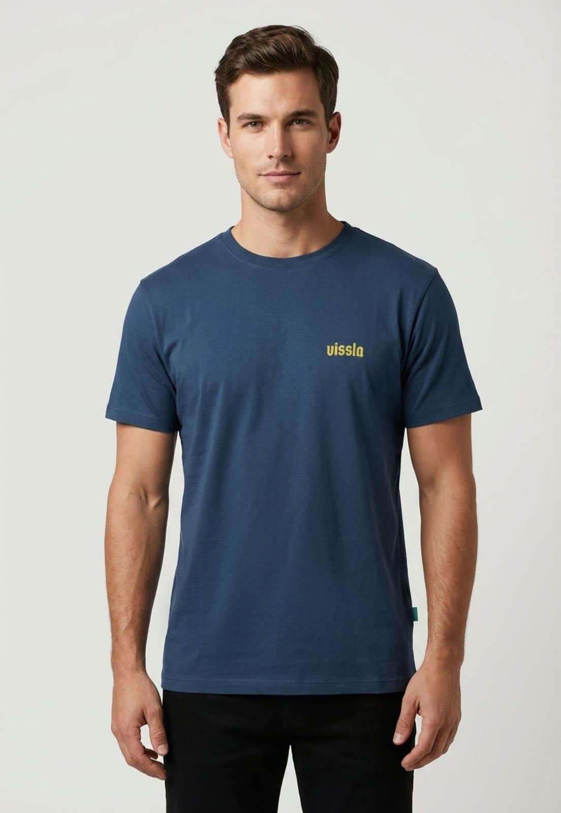 Camiseta Masculina Vissla Silk Ring of Fire Azul