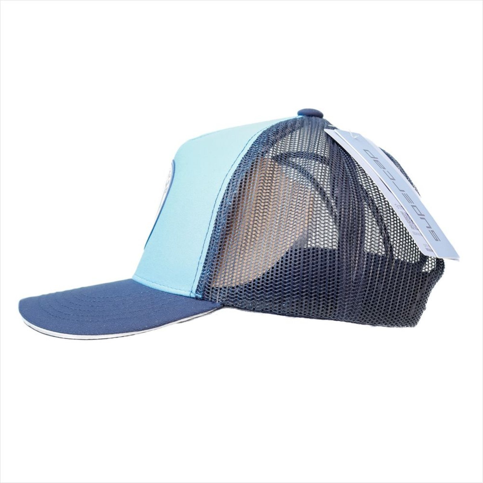 Vista 3 Boné Supercap Manchester City Trucker Microfibra Supercap azul marinho