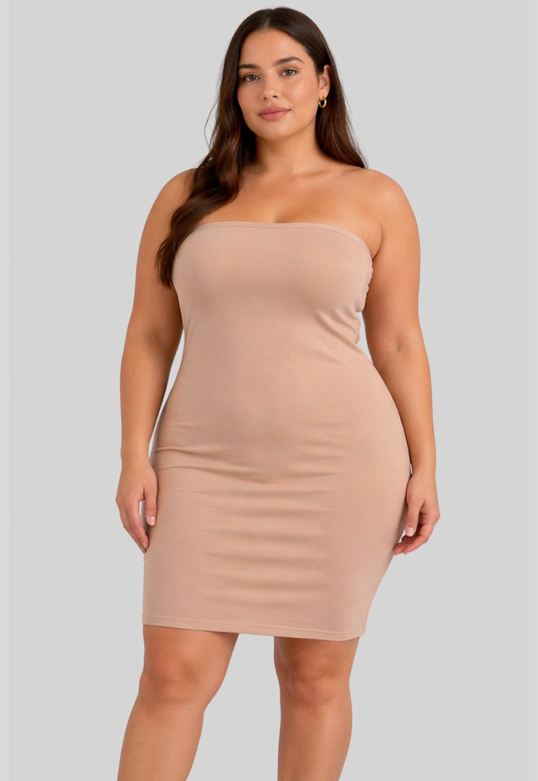 Vestido Plus Size Anágua Tomara que Caia Segunda Pele