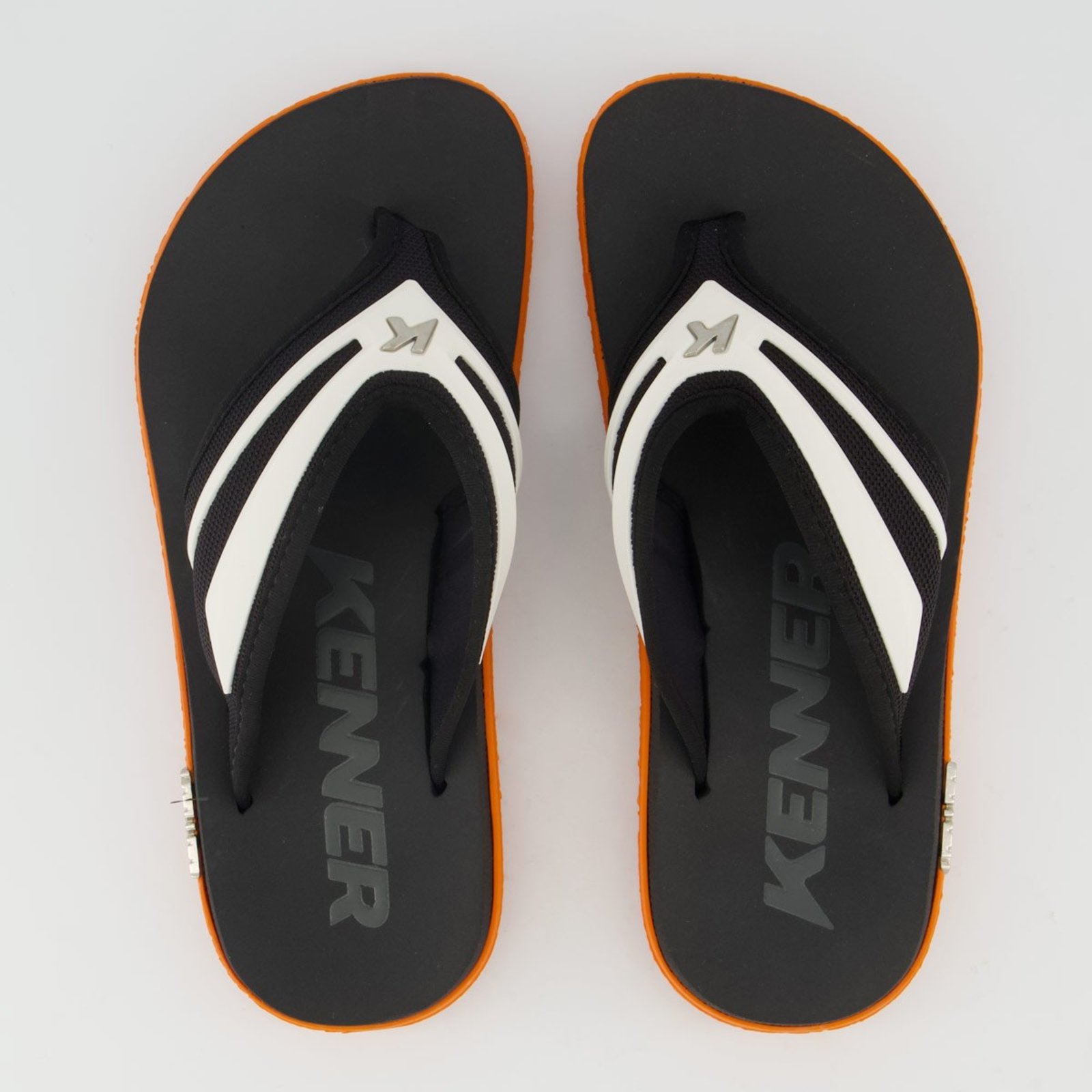 Chinelo Kenner Kivah New Force I Preto e Branco