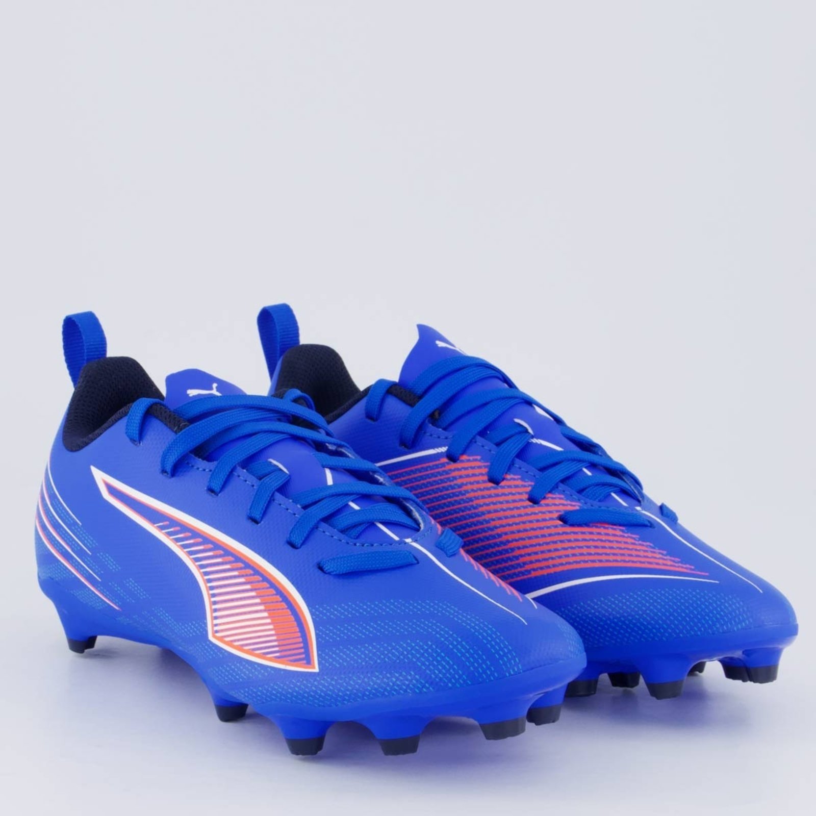 Vista 3 Chuteira Puma Ultra 6 Play FG/AG Campo Juvenil azul Puma azul