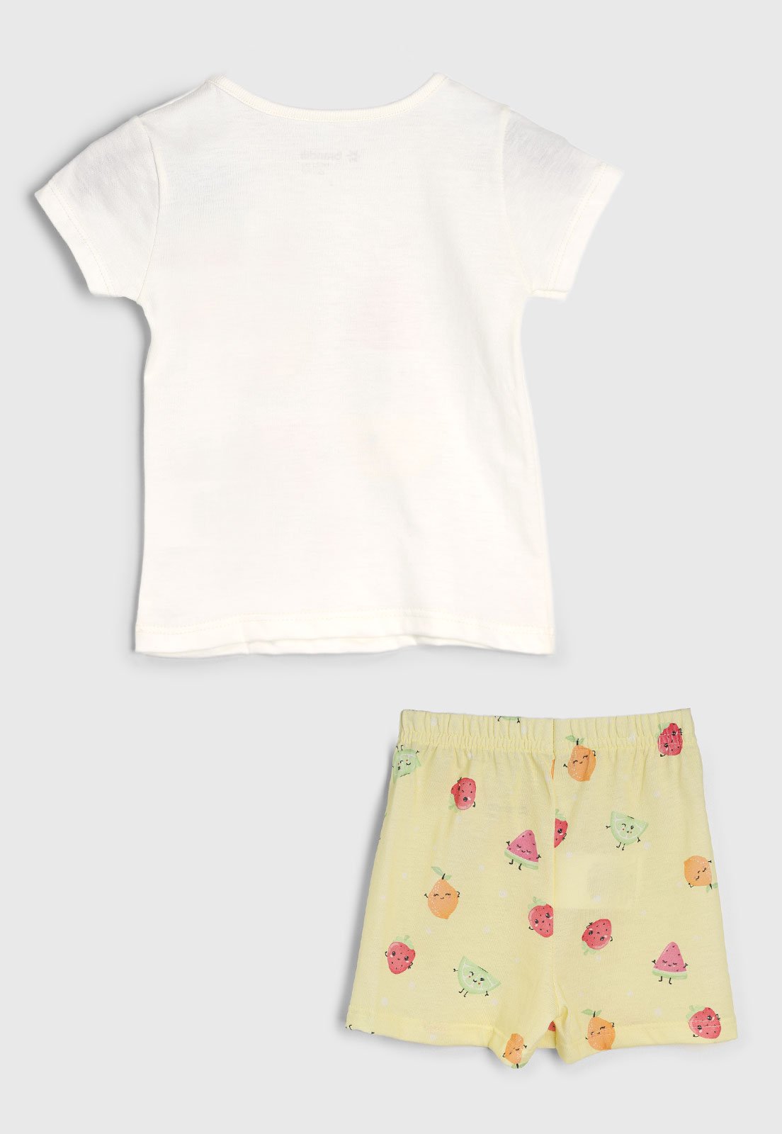 Vista 3 Pijama Curto Brandili Frutas Branca branco Brandili branco