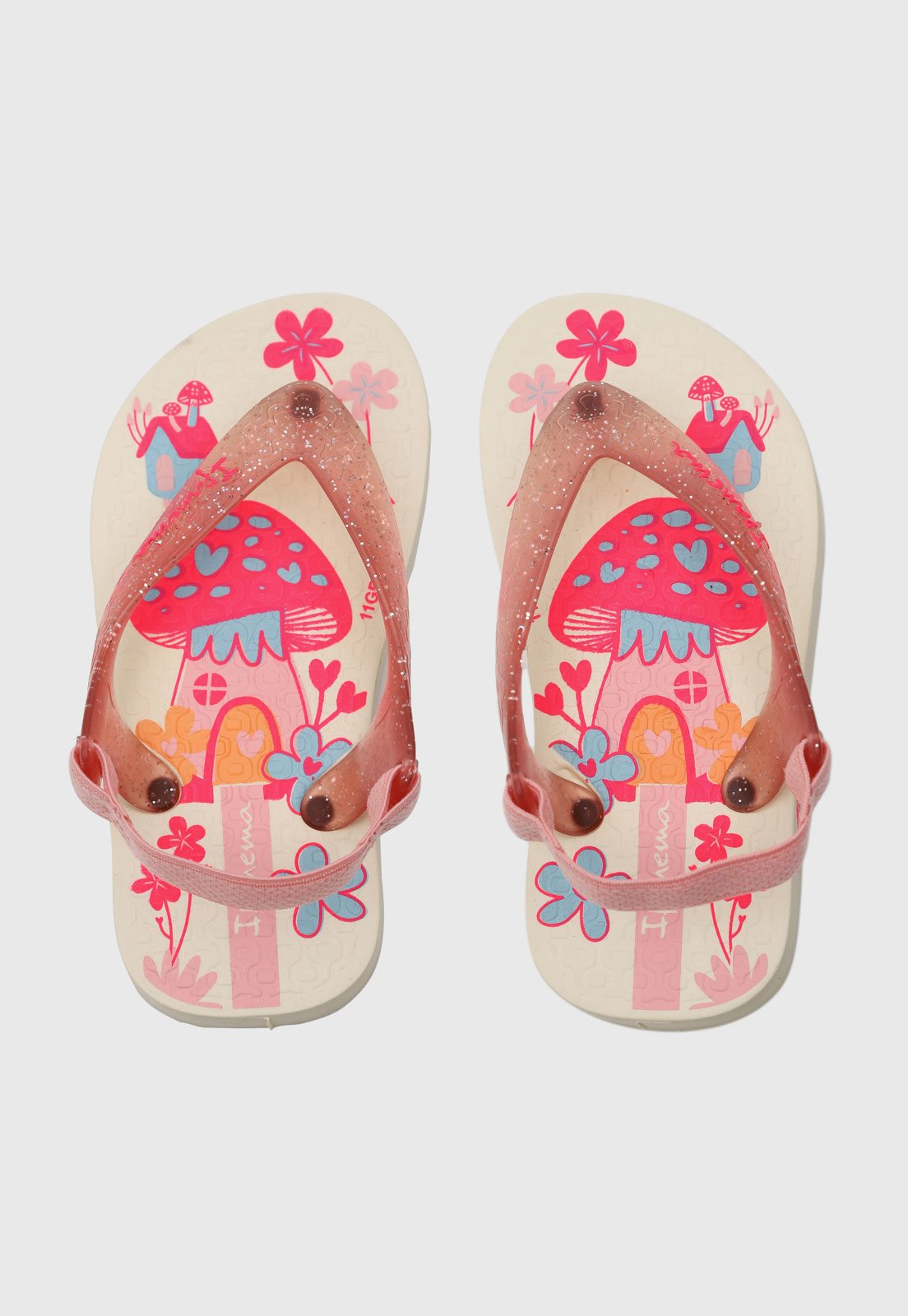 Vista 2 Infantil - Chinelo Ipanema Baby Estampado Ipanema Kids rosa Ipanema Kids rosa