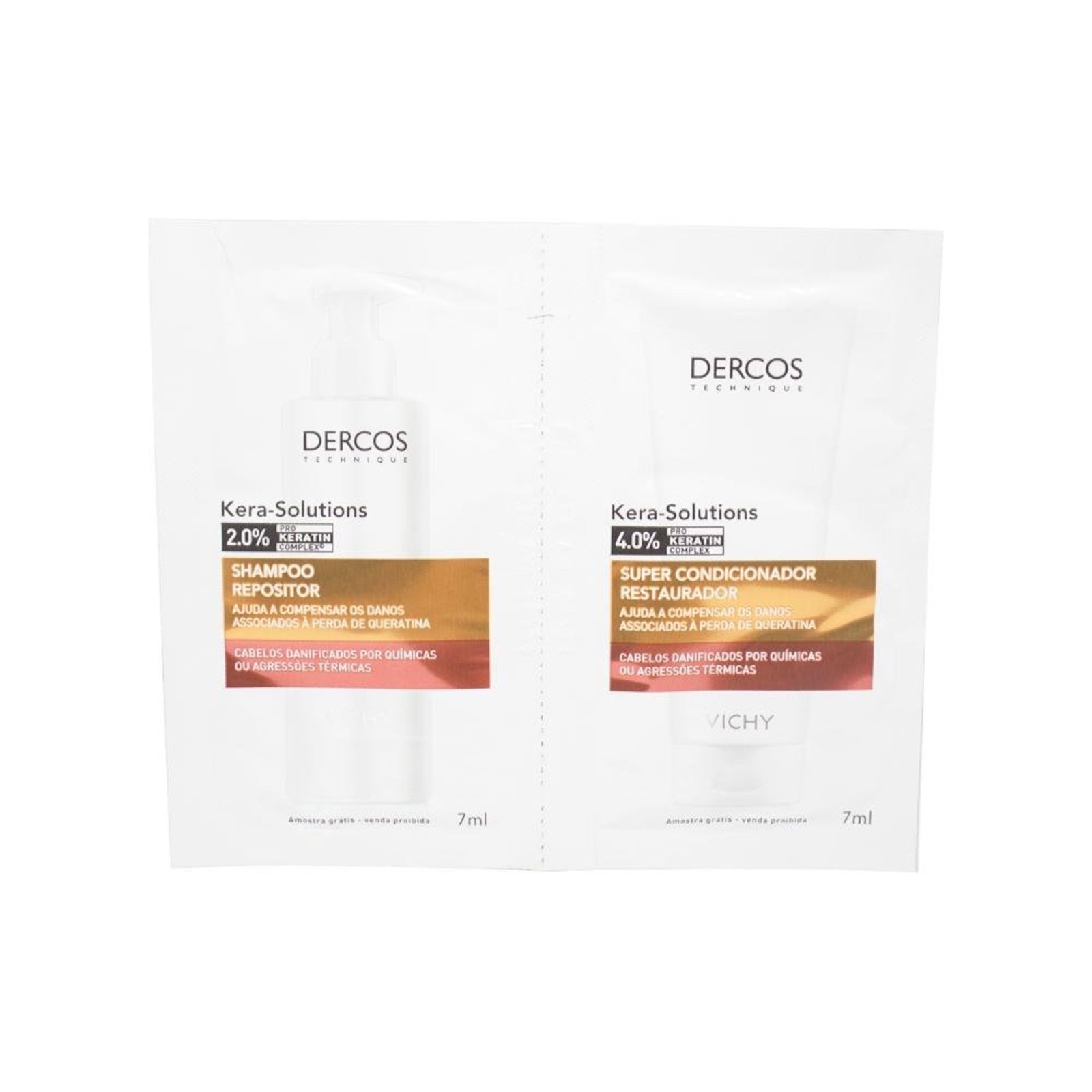 Kit Vichy Dercos Ker Sol Sh 7ml + Cd 2X7ml