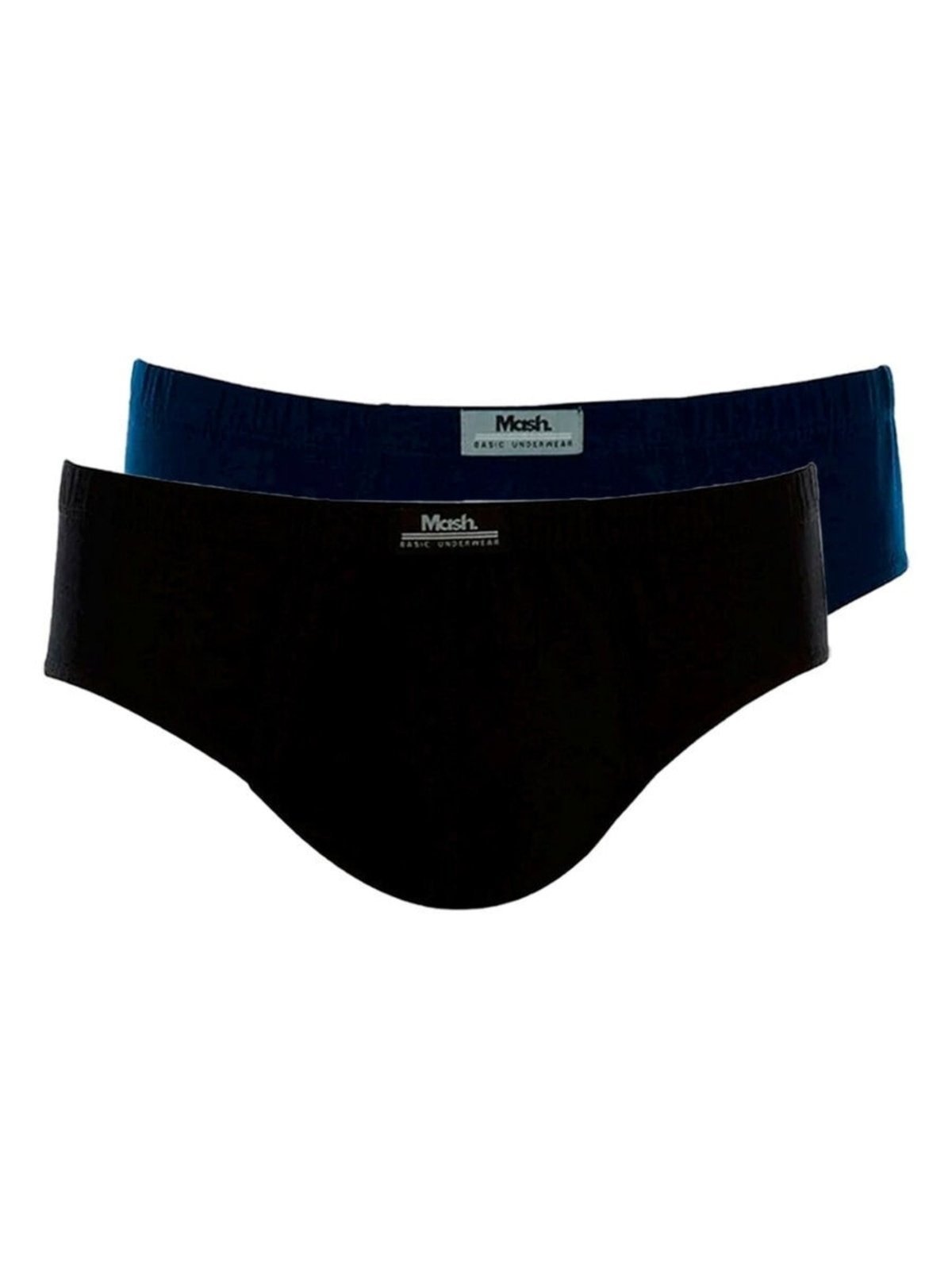 Vista 2 Kit com 2 Cuecas Slip Mash 074.58 preto MASH preto