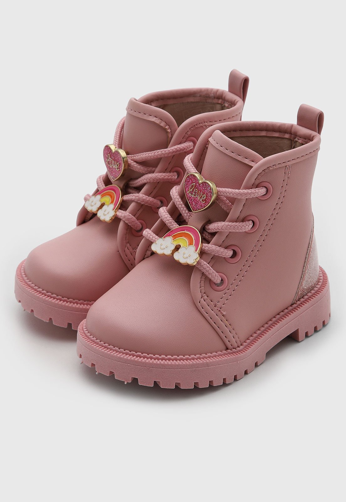 Infantil - Bota Molekinha Cano Curto Rosa