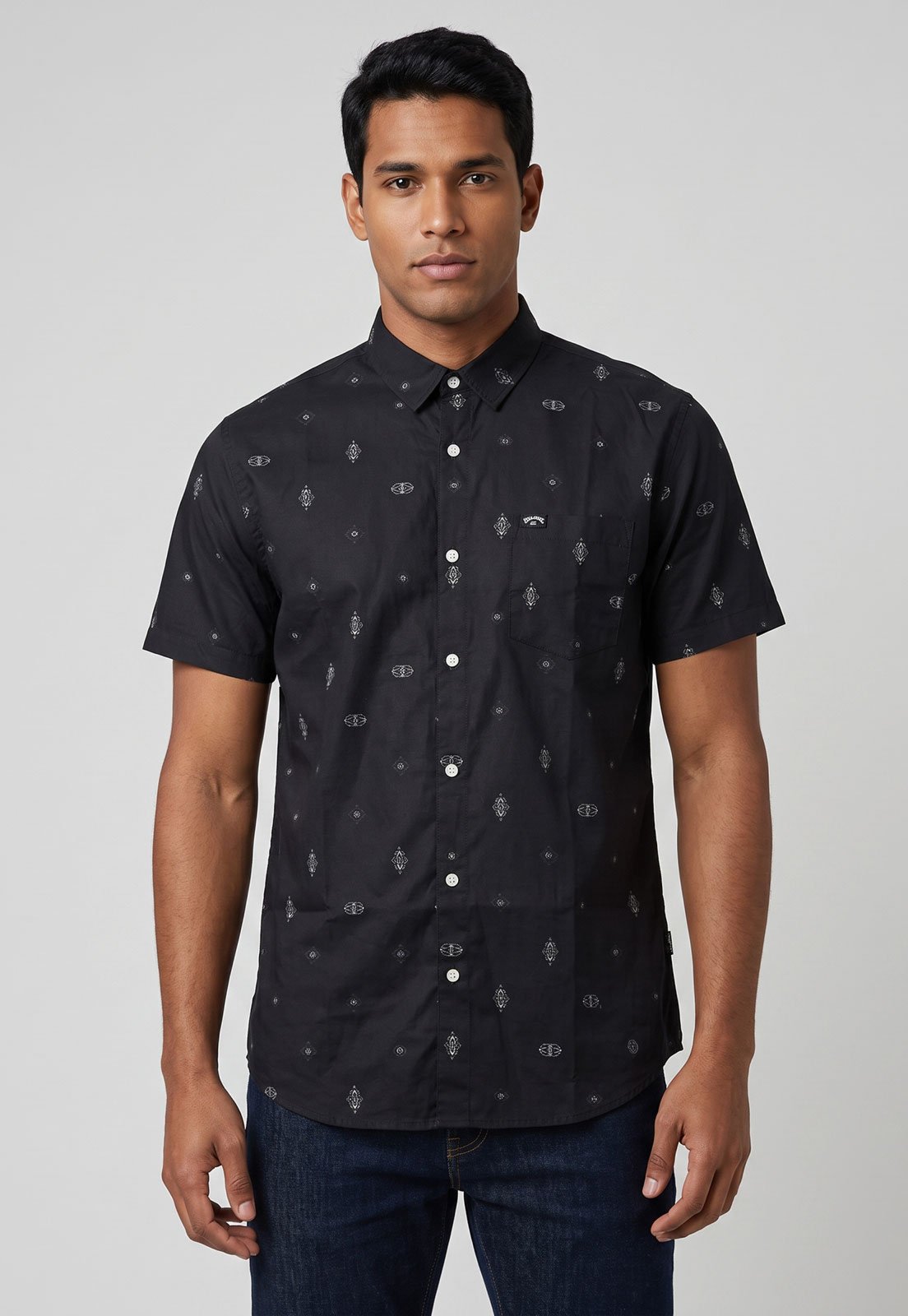 Camisa Masculina Billabong Sundays Mini Preta