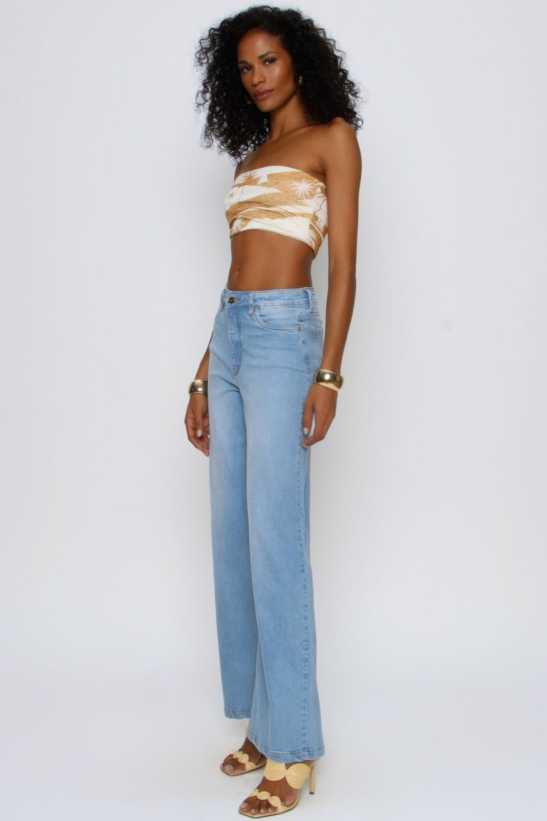 WIDE LEG 30 ELASTANO ONCA UNICA Gatabakana
