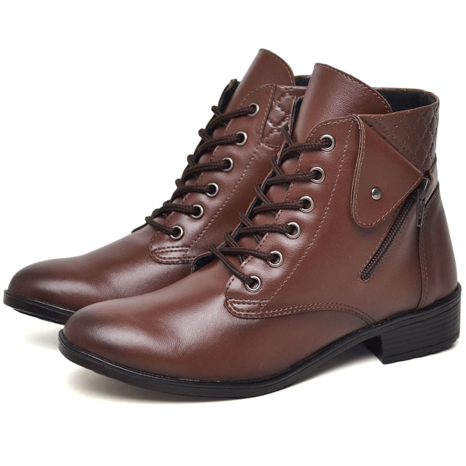 Bota Coturno Feminino Cano Curto DUBUY 201FG Marrom