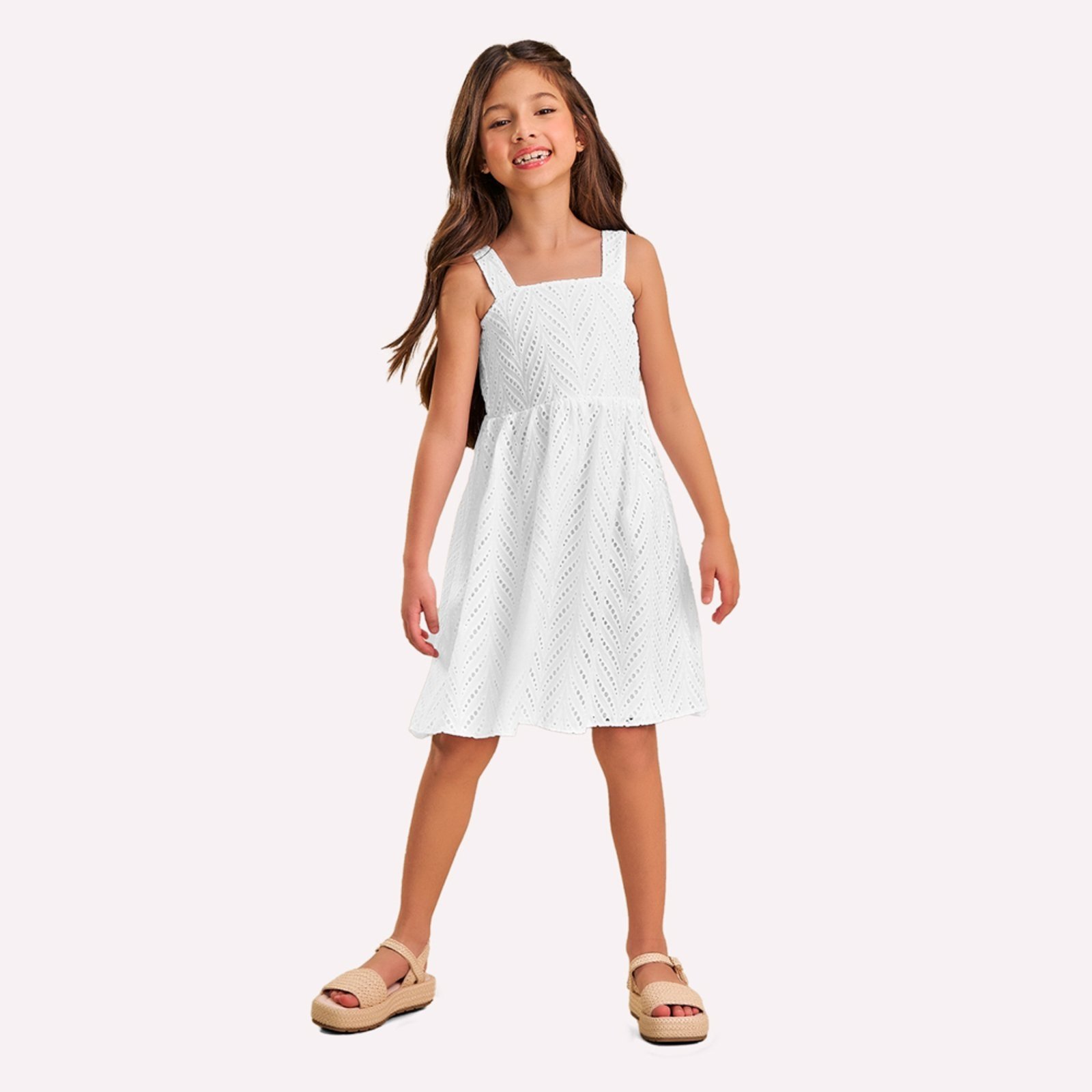 Infantil – Vestido Menina em Laise Nanai