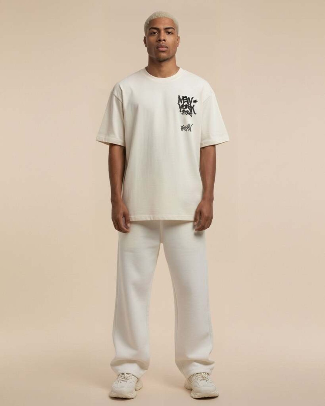 Camiseta oversized new york off white.