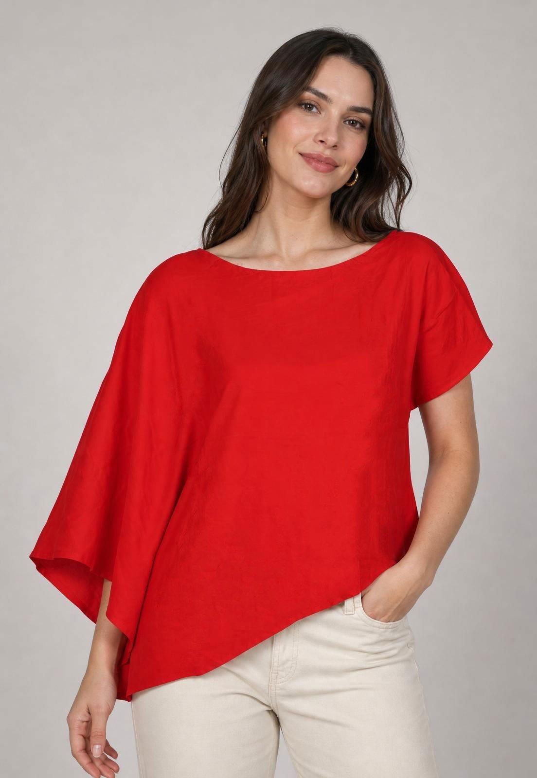 Blusa Feminina Lez a Lez Ampla Vermelha