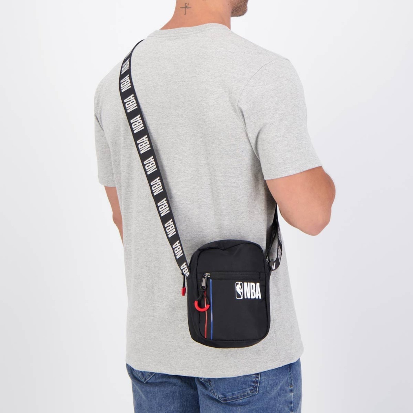 Vista 3 Bolsa NBA Cross Basic Sestini preto Sestini preto