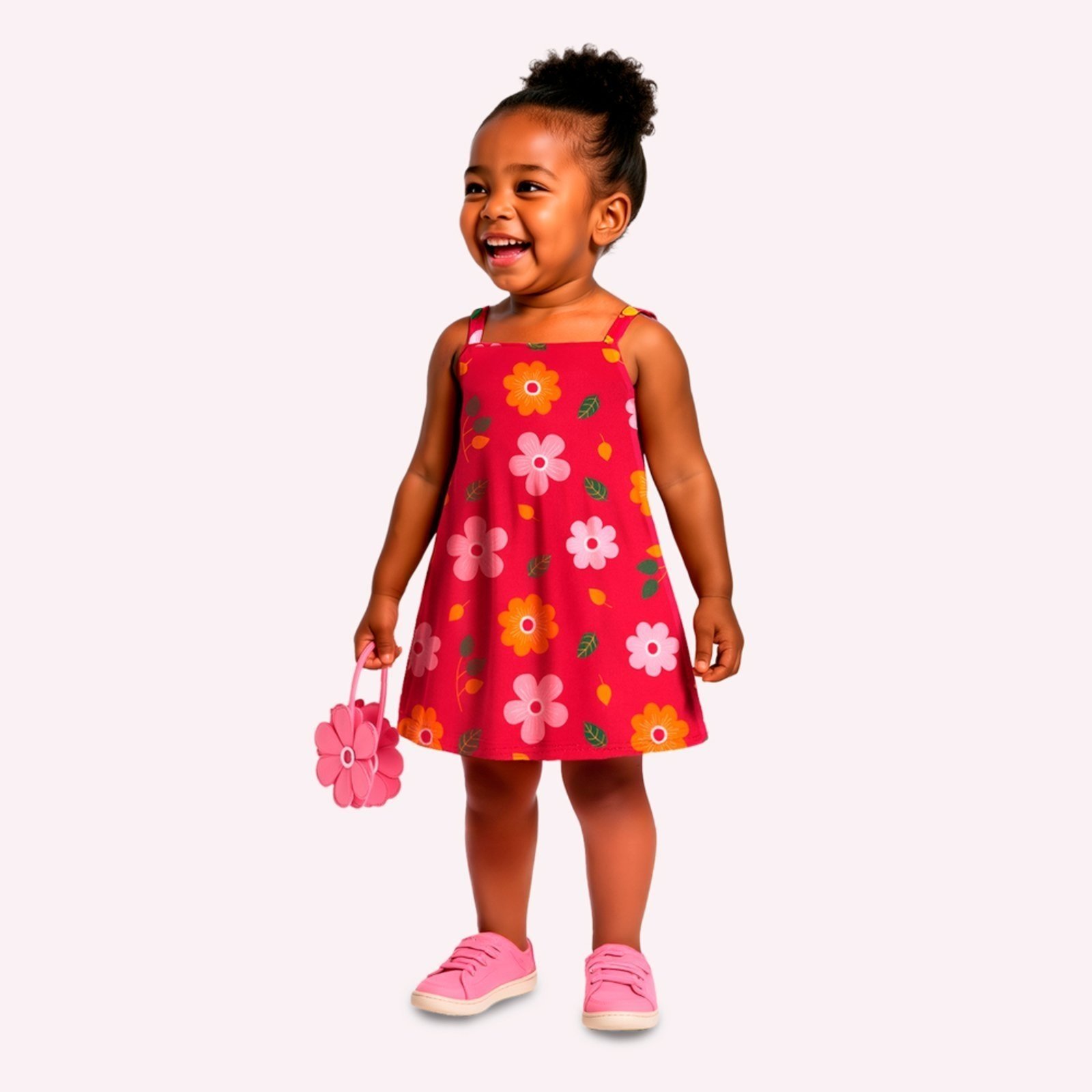 Infantil - Vestido Menina Flores Kyly