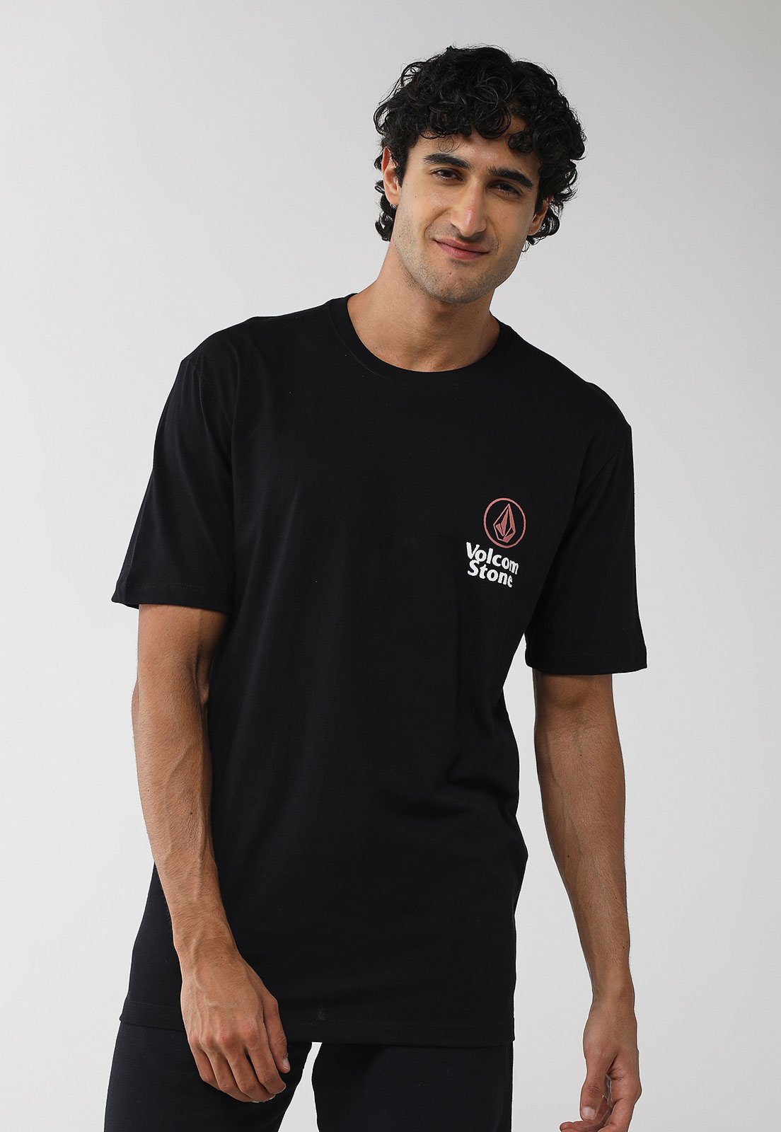 Camiseta Masculina Volcom Silk MC EZDUZIT Preta