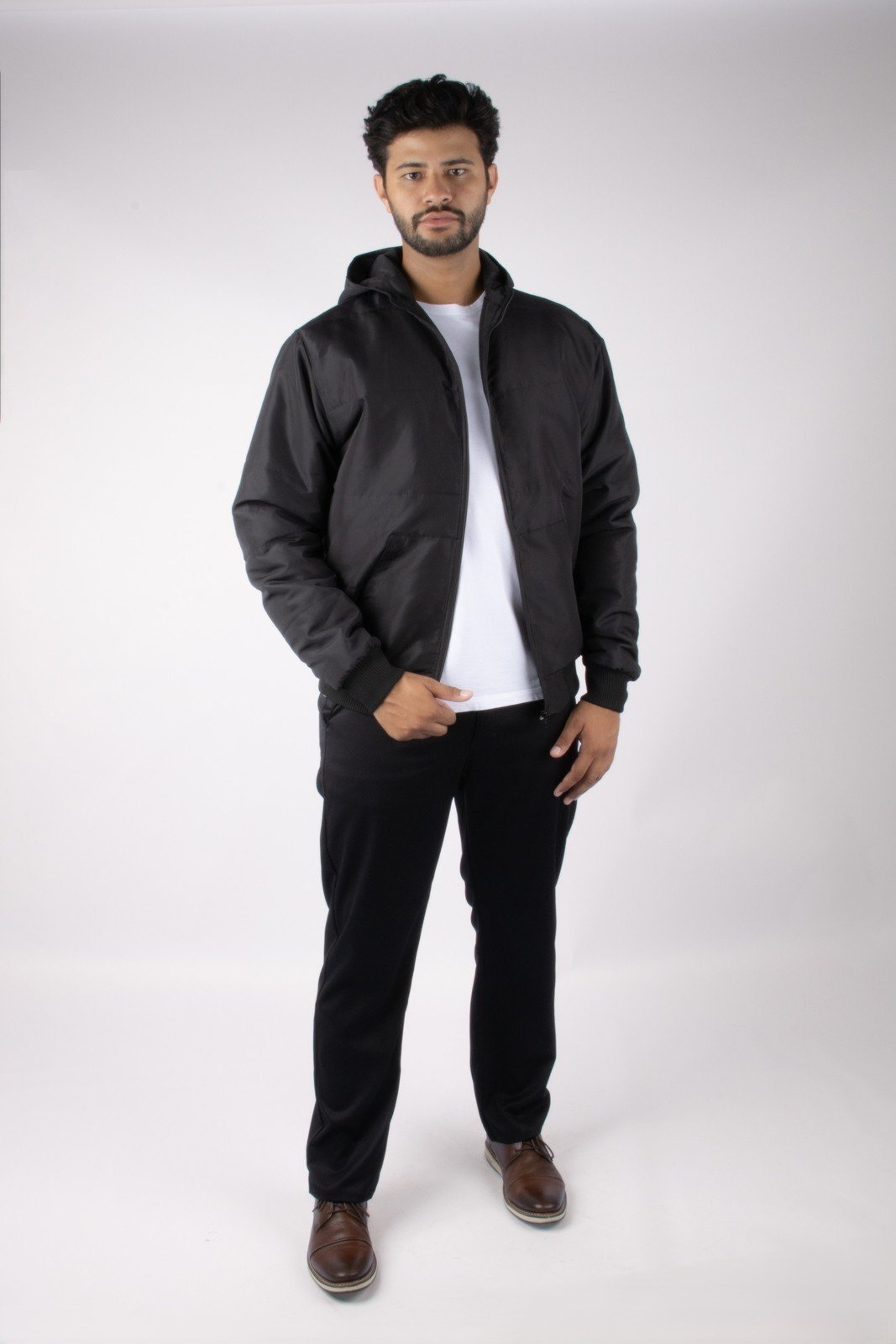 Jaqueta Masculina Canguru Preto