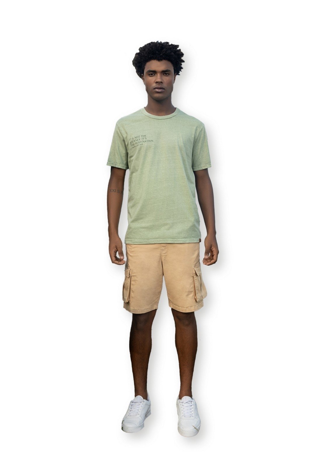 Camiseta Masculina com Mangas Curtas The Philippines Verde