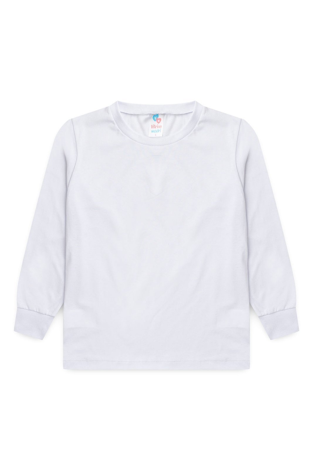Infantil - Camiseta Manga Longa Meia Malha Juvenil Básica Unissex
