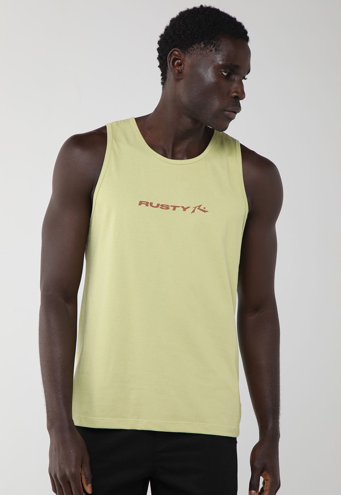 Regata Masculina Rusty Silk Stick Verde Claro