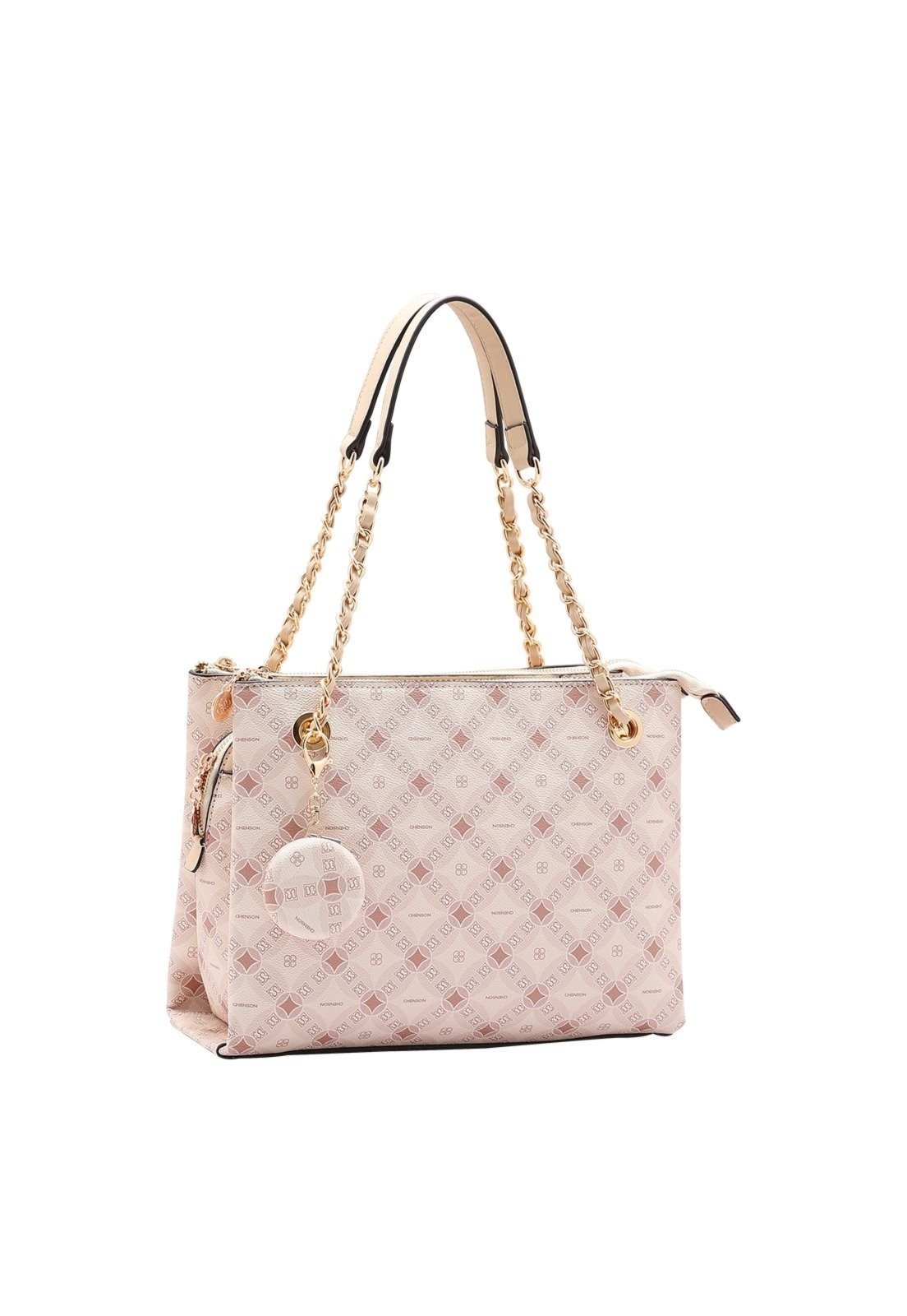 Bolsa Feminina Chenson Monograma Contemporâneo 3485374 Bege