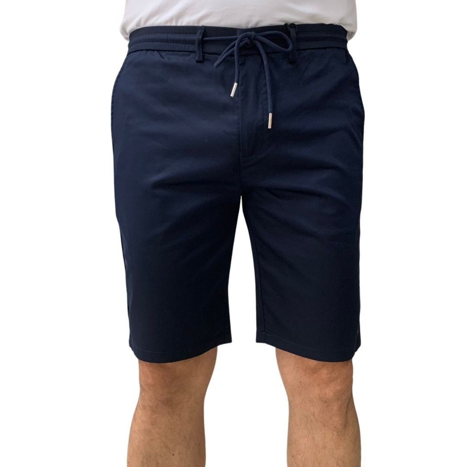 Bermuda Sarja Sallo Bolso-Faca Slim Azul 6990 - Azul - sallo