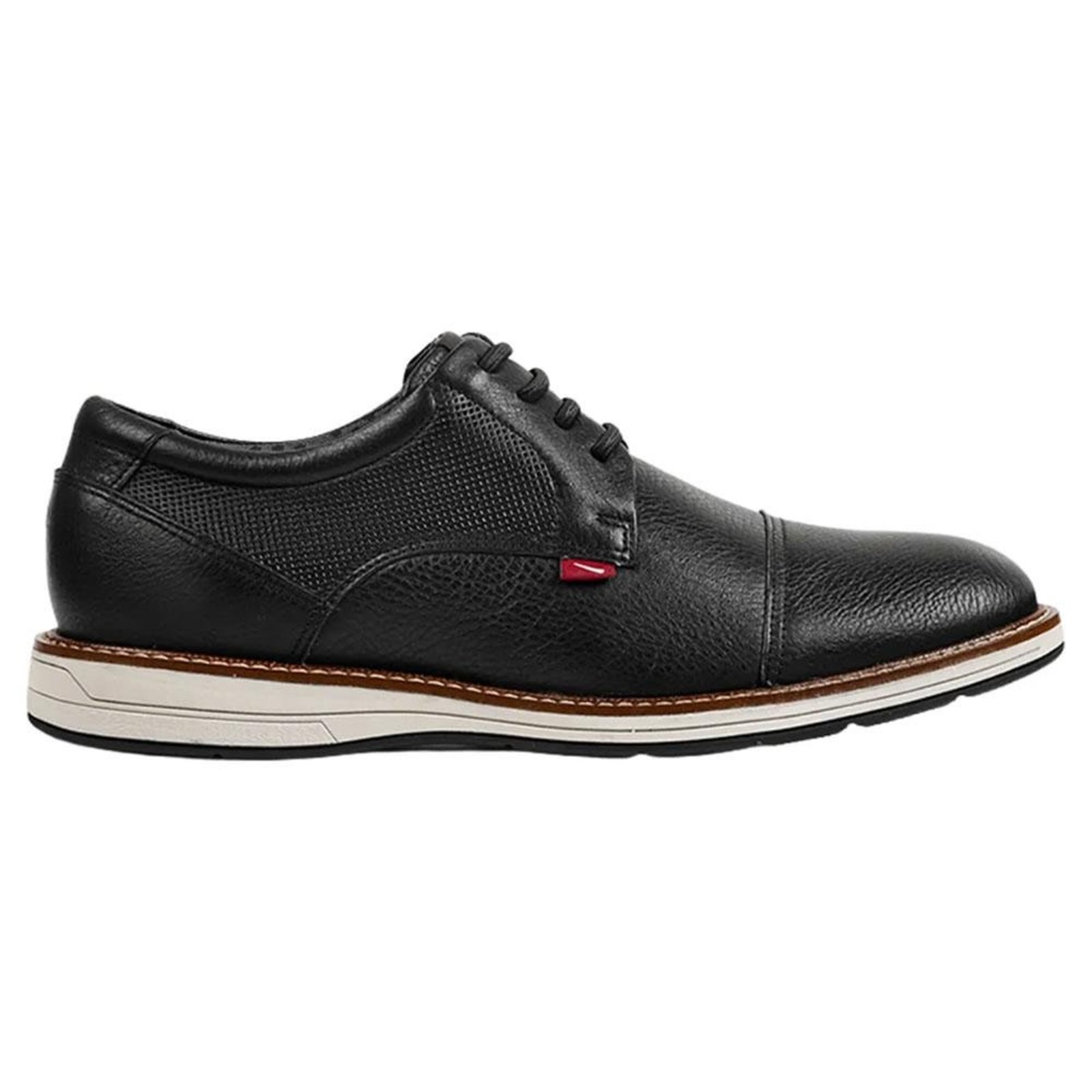 Sapato Social Ferracini kingston Easy Masculino Couro Preto Preto