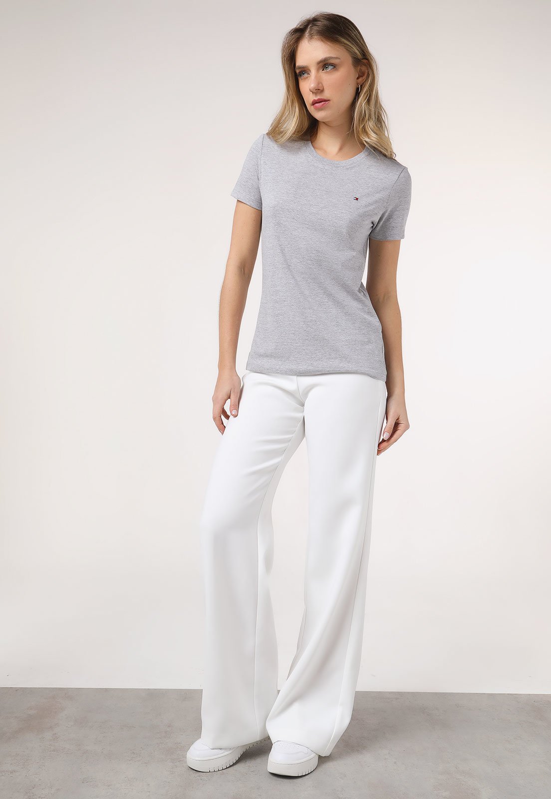 Vista 3 Blusa Tommy Hilfiger Lisa cinza Tommy Hilfiger cinza