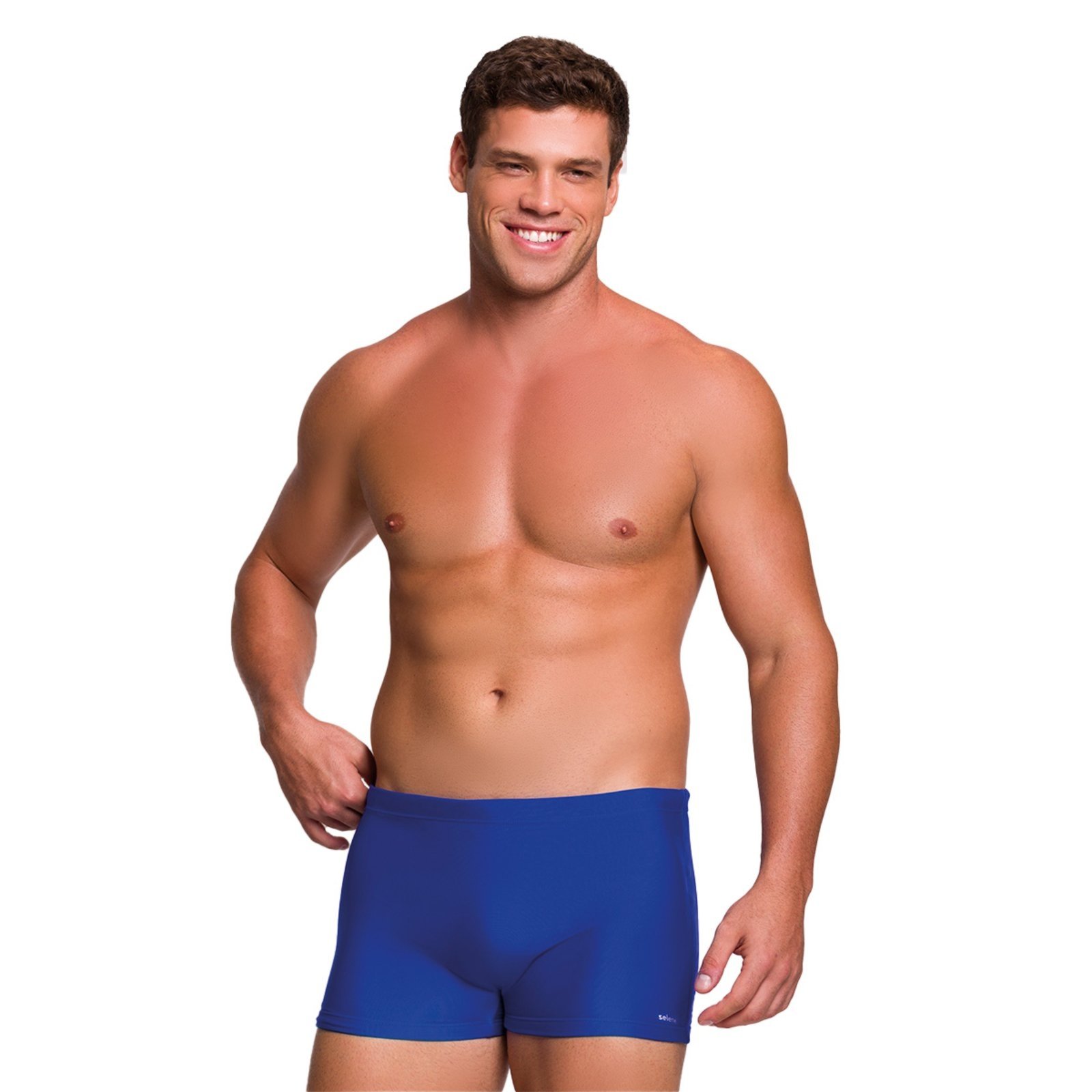 Sunga Selene Boxer Verão Box Masculina Com Cordão Interno Royal
