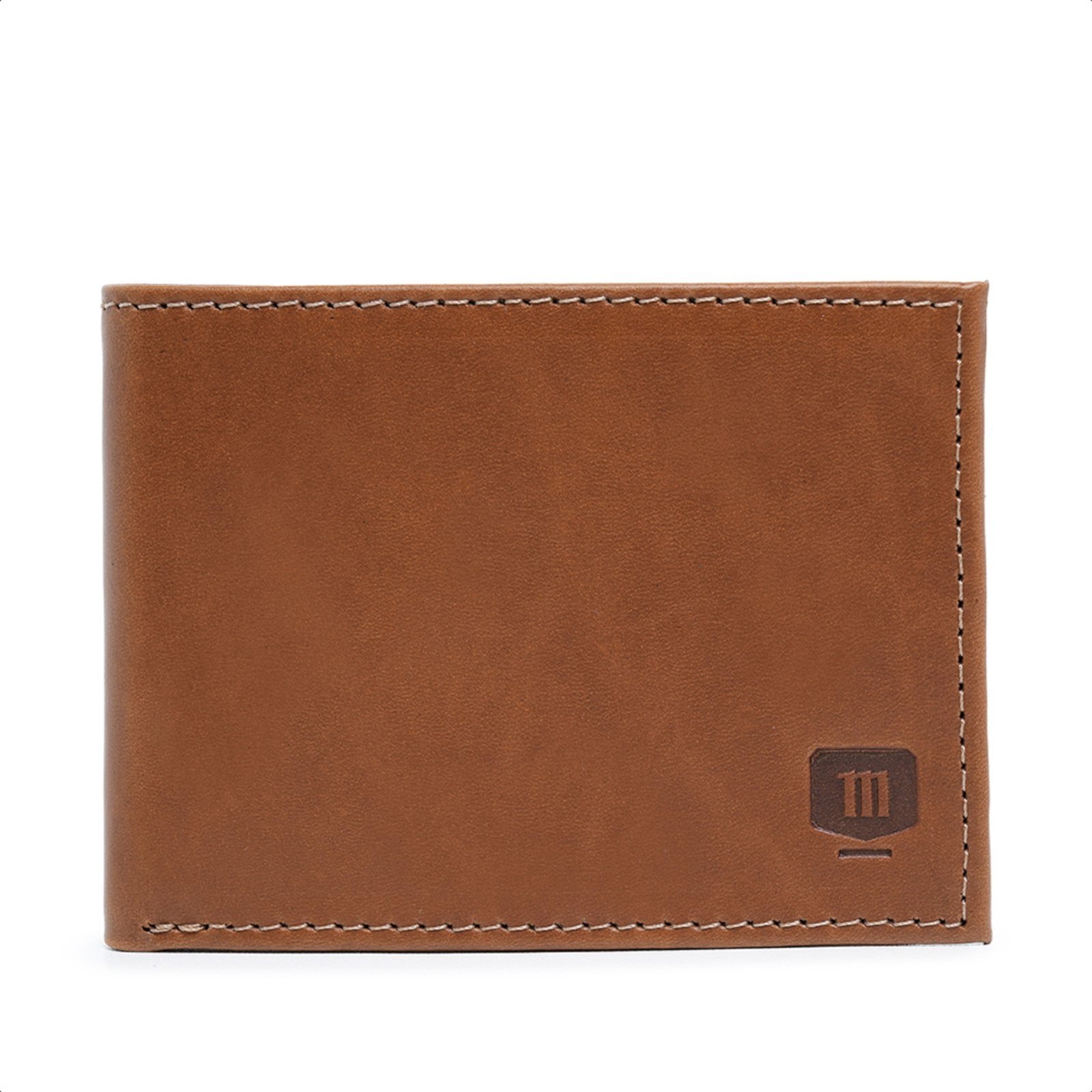 Vista 2 Carteira Masculina Malbork em Couro Caramelo com Porta Cartões 160C marrom Malbork marrom
