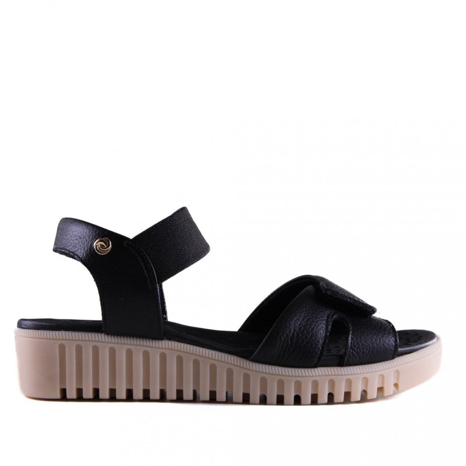 Vista 2 Sandália Rasteira Feminina Lia Line Comfort 234571813 Lia Line preto Lia Line preto